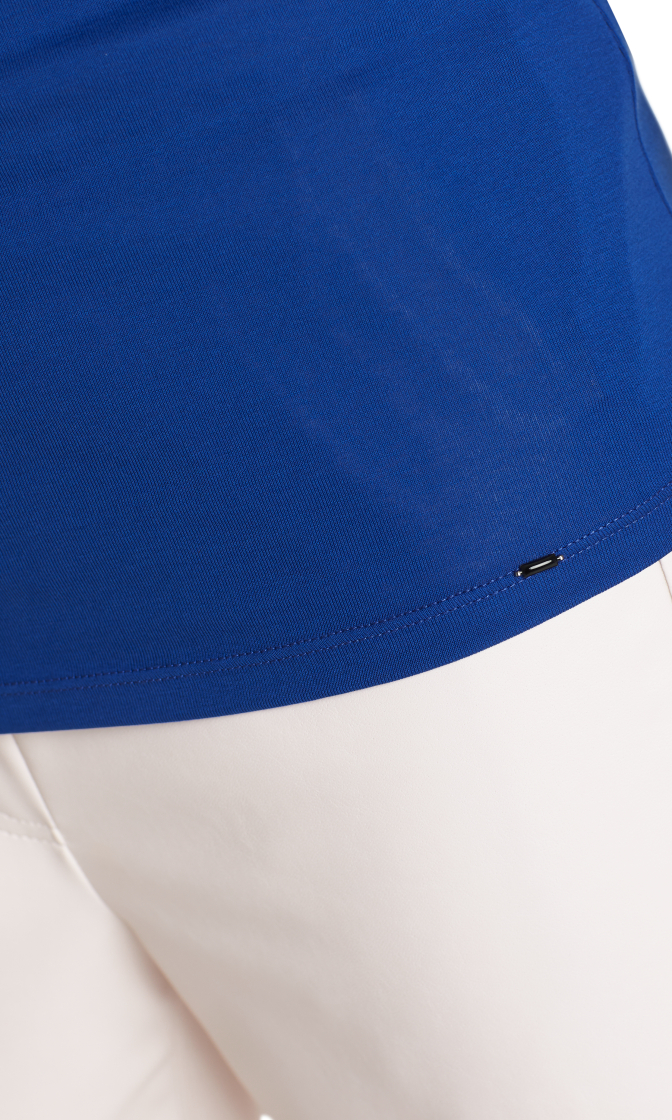 Baumwollshirt mit halblangen Ärmeln