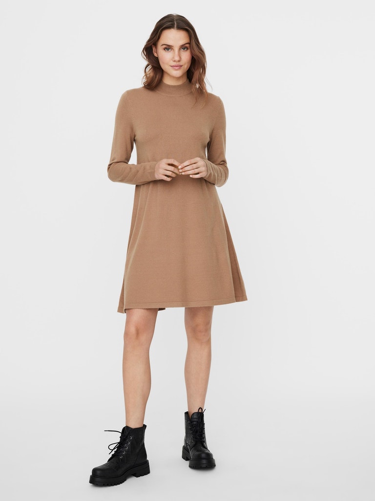 VMHAPPINESS LS HIGHNECK DRESS GA BOO