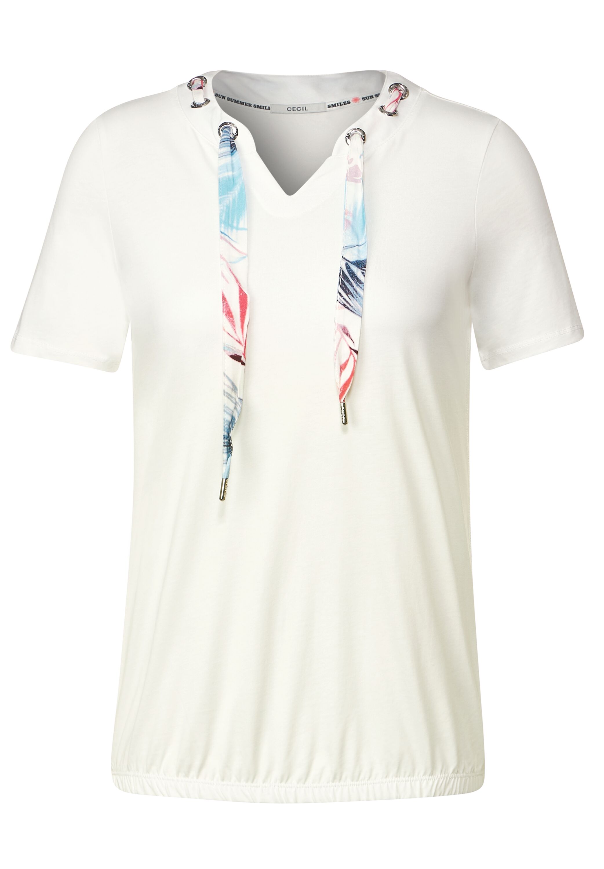 Shirt mit Print Tunnelzgband