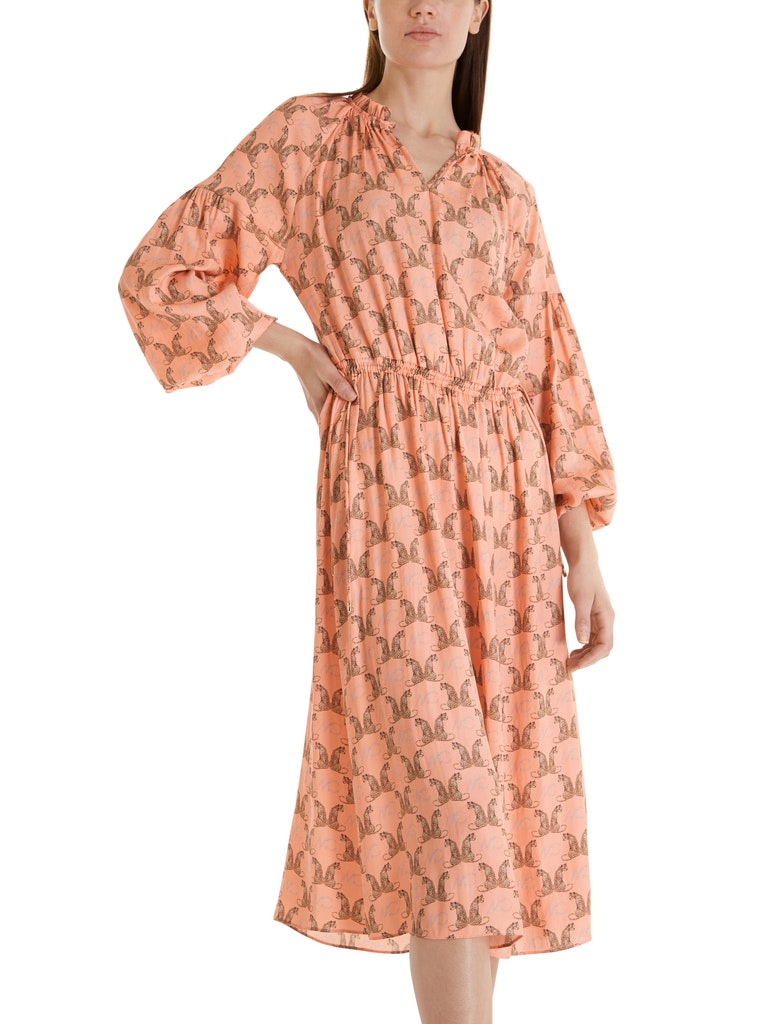Midi-Kleid mit Leoparden