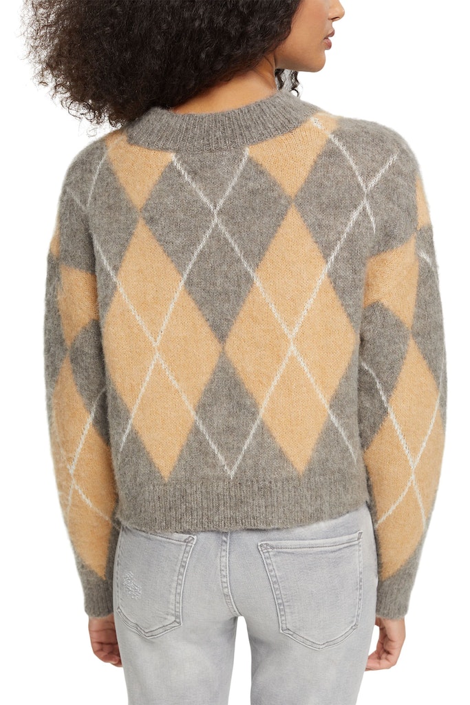 Pullover aus Wollmix mit Argyle-Muster