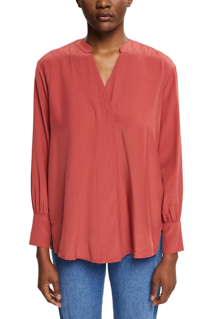 Women Blouses woven long sleeve