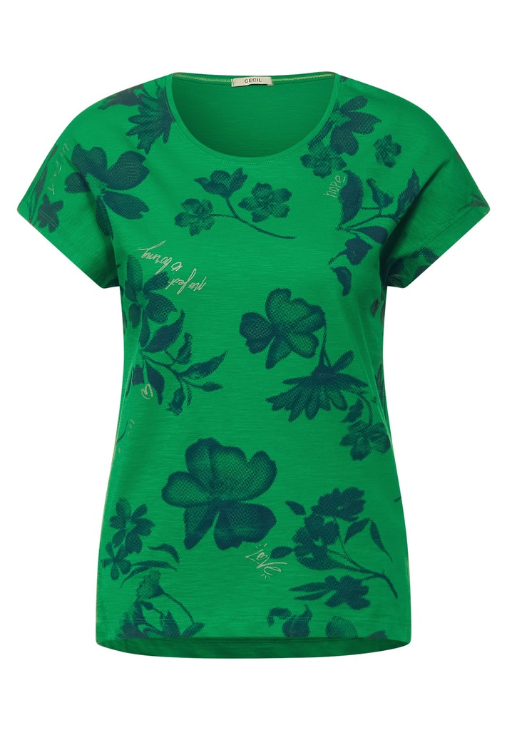 T-Shirt mit Blumenprint