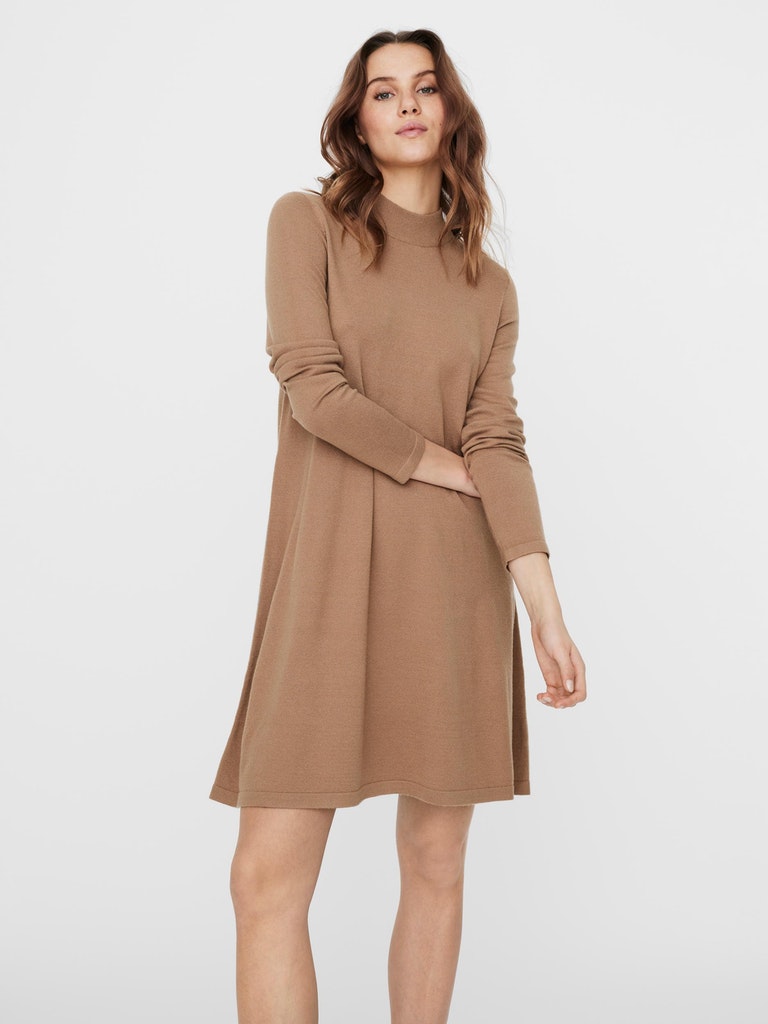 VMHAPPINESS LS HIGHNECK DRESS GA BOO