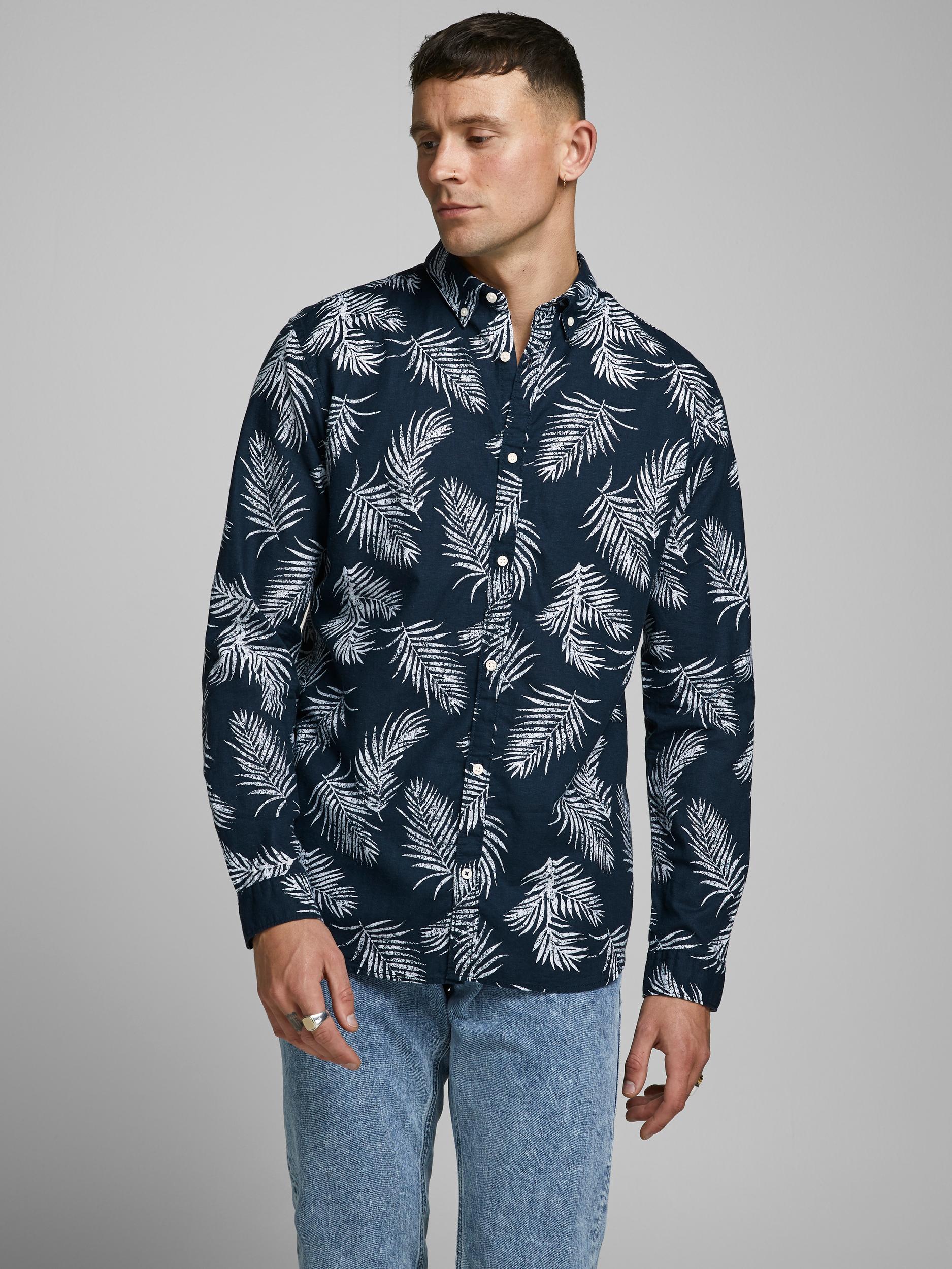 JPRBLASUMMER LEAF SHIRT L/S S20