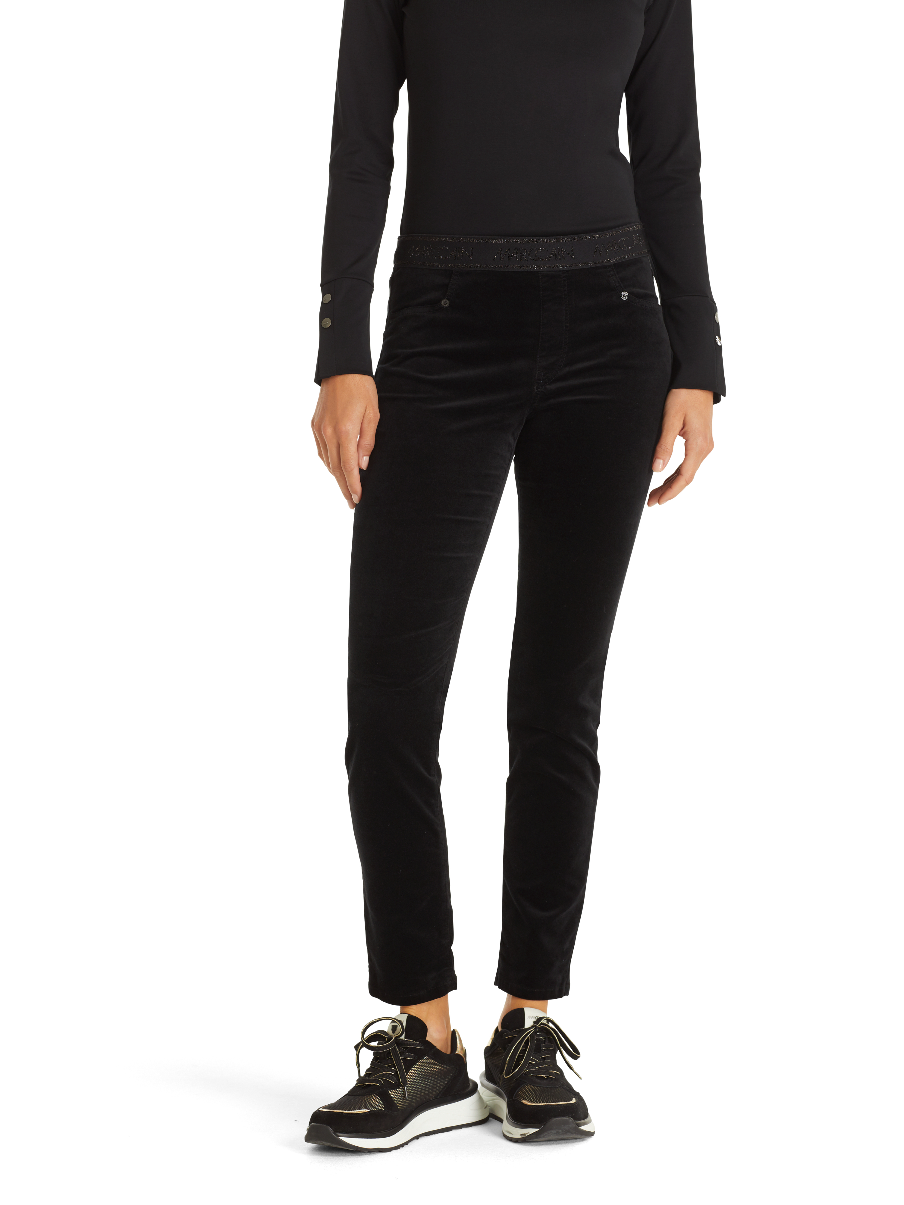 Samtjeans mit Stretch