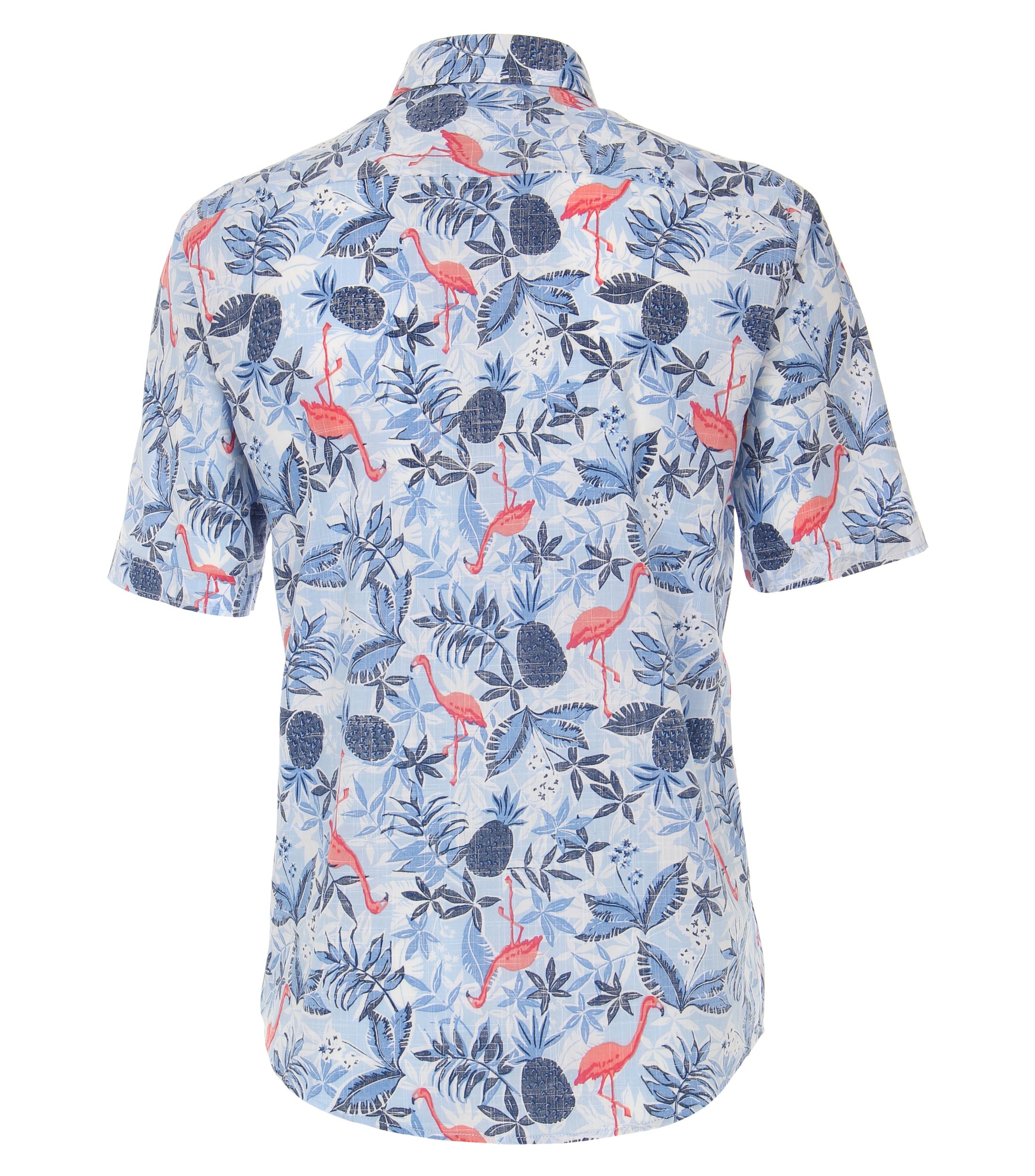 Slub Hemd Halbarm Print
