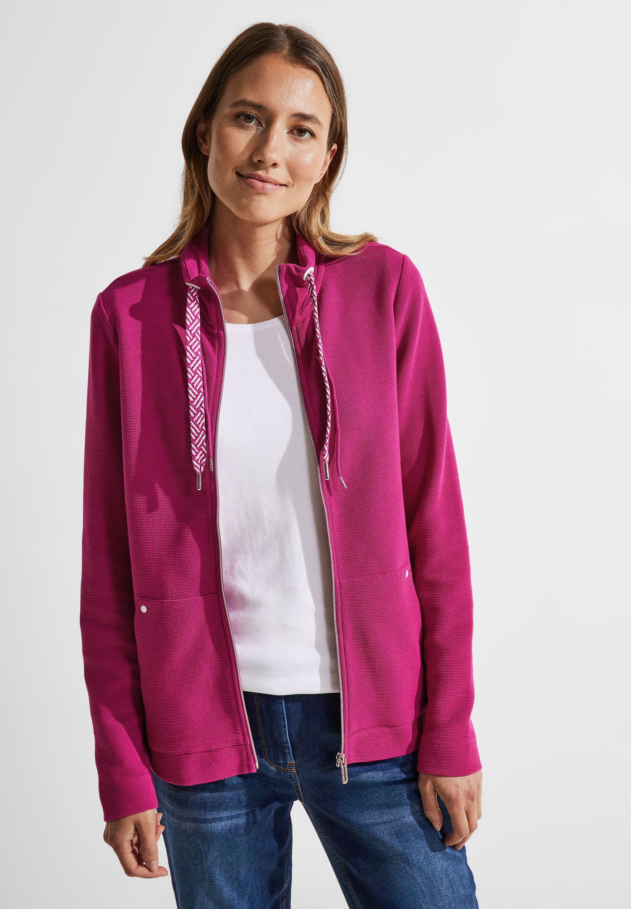 Shirtjacke mit Struktur