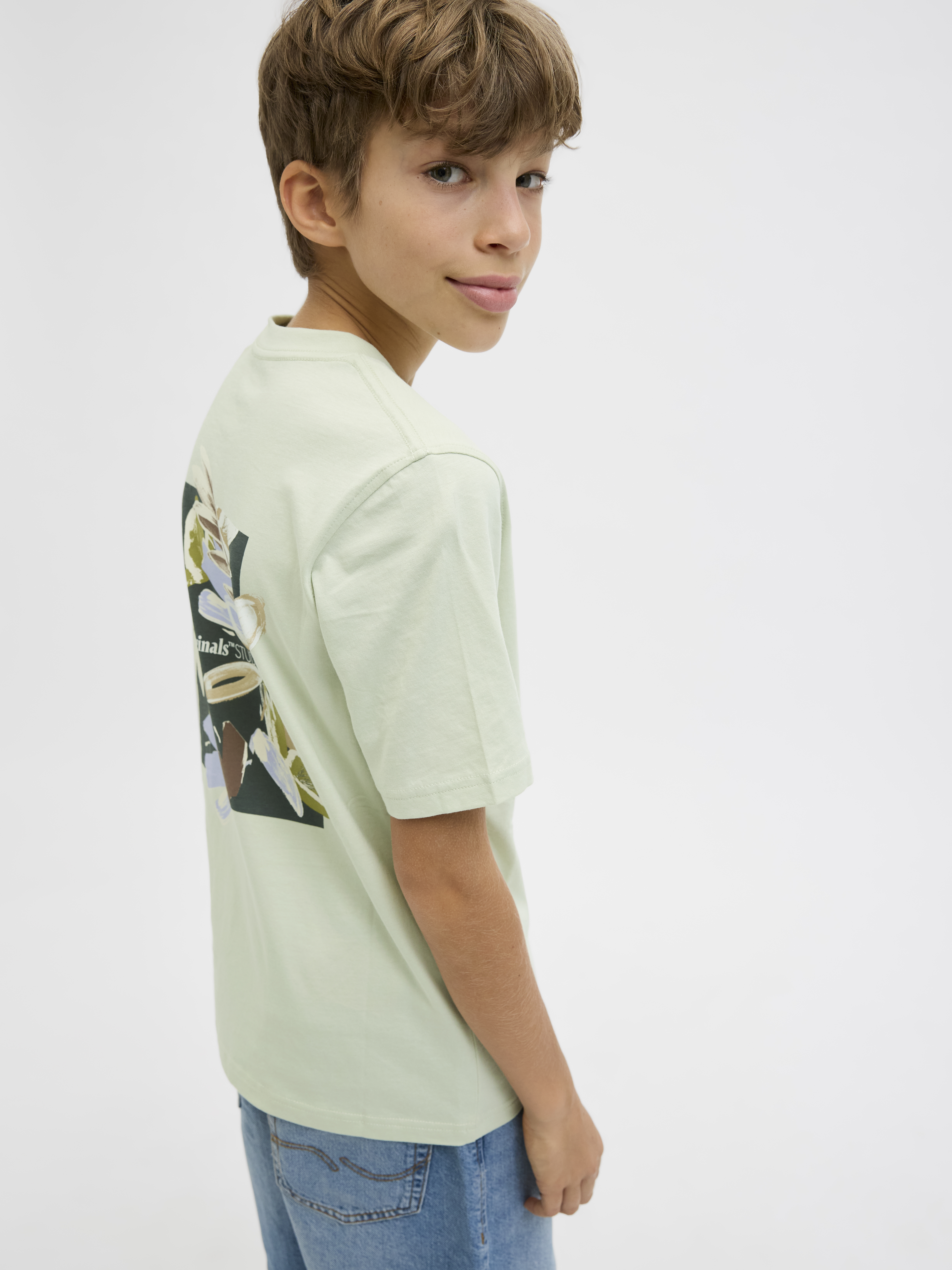 JORVARENNA PAINTED BACK TEE SS CRE JNR