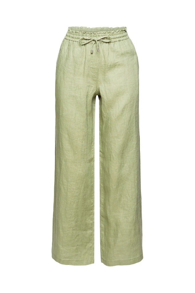 Leinenhose mit weitem Bein