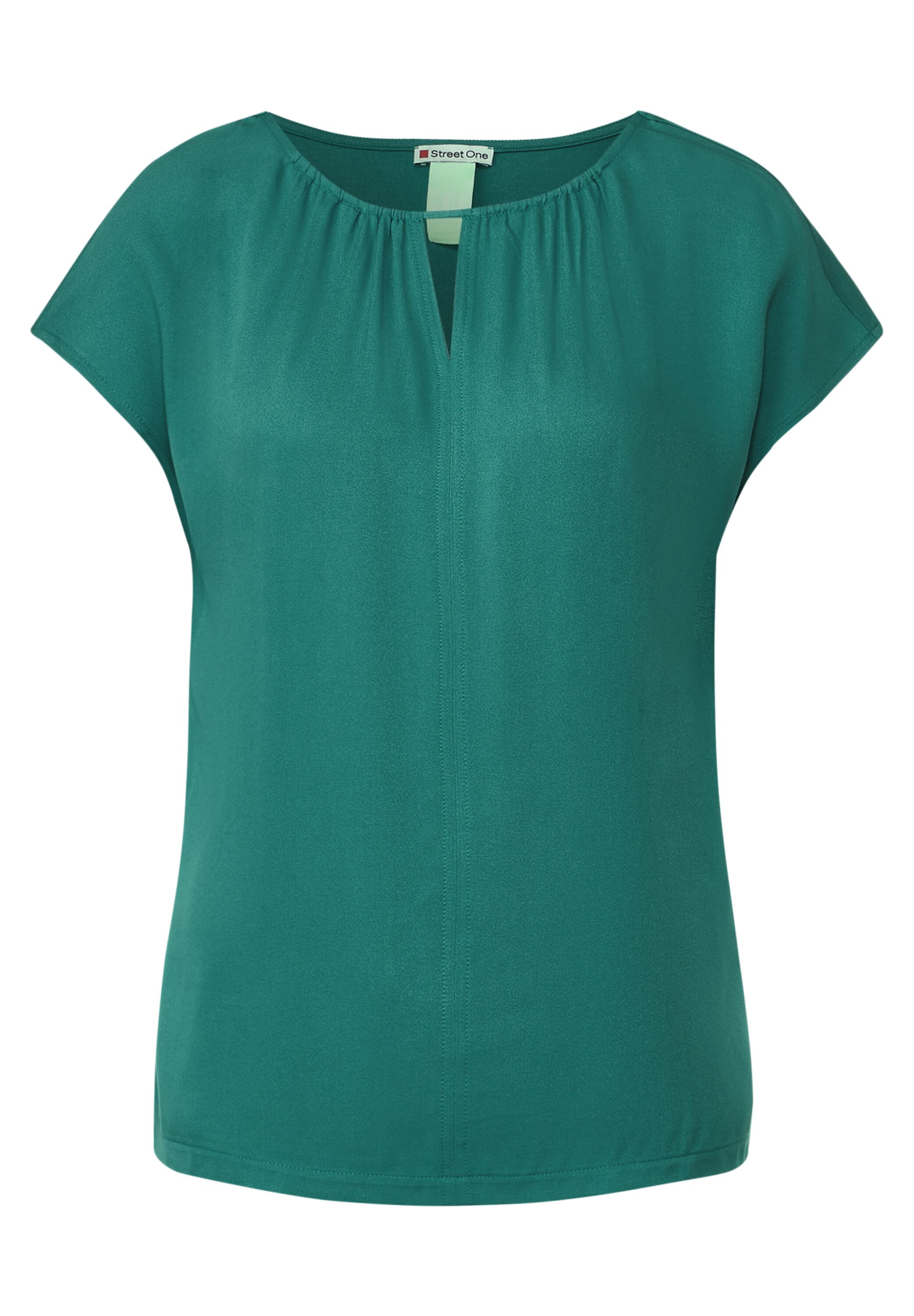 Materialmixshirt mit Cut-Out