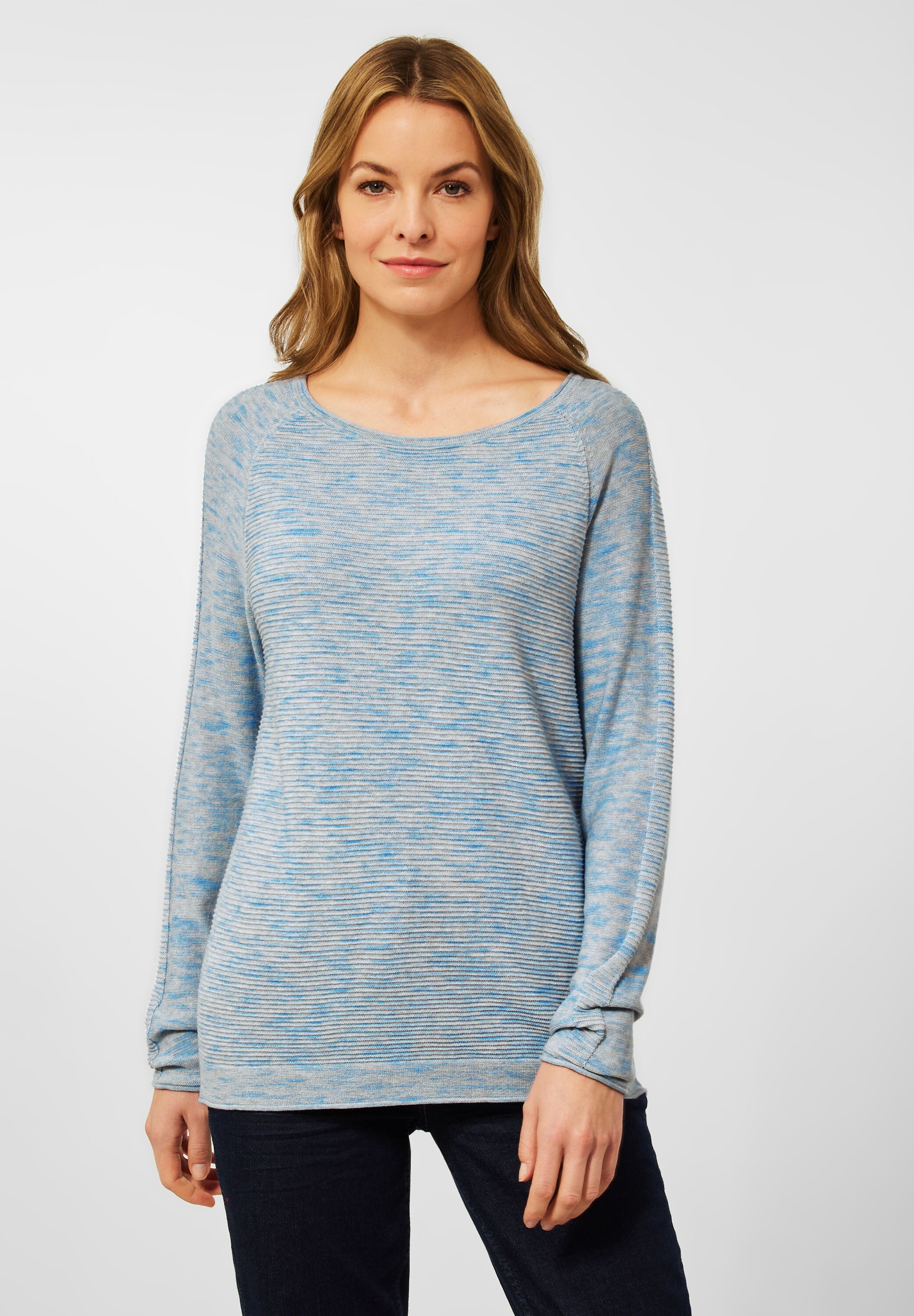 Pullover in Melange Optik