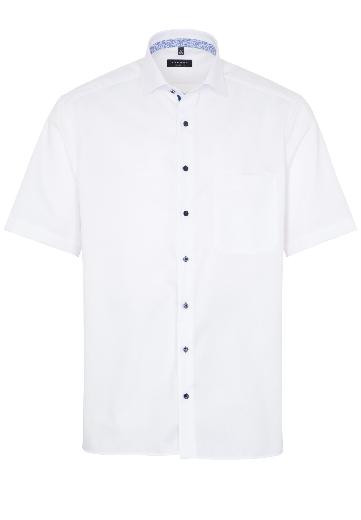ETERNA KURZARM HEMD COMFORT FIT NATTÉ
