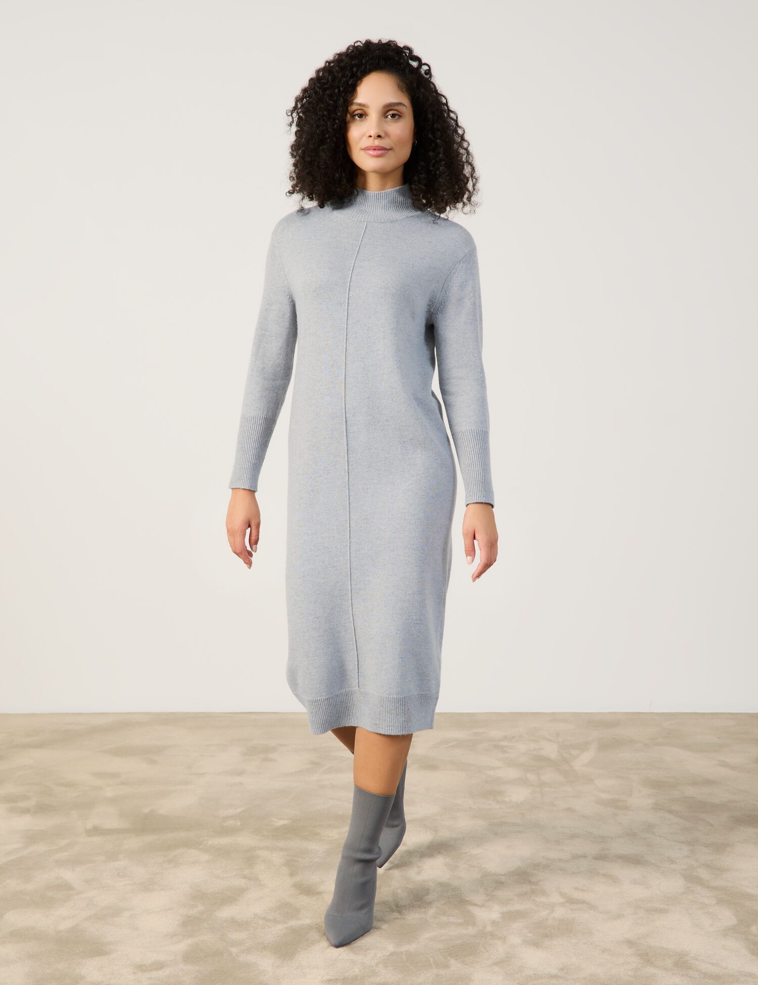 Strickkleid mit Turtleneck
