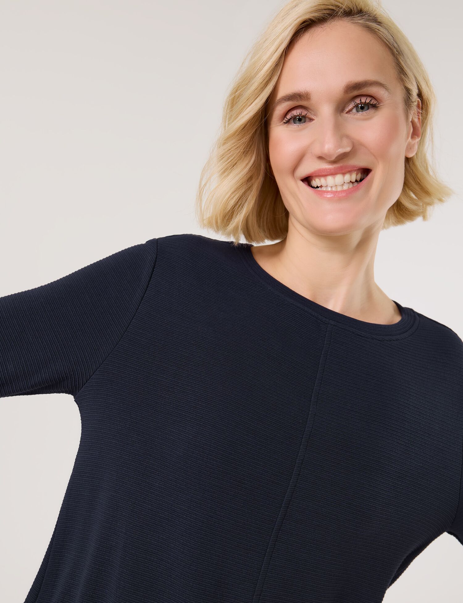 Langarmshirt mit Paspel