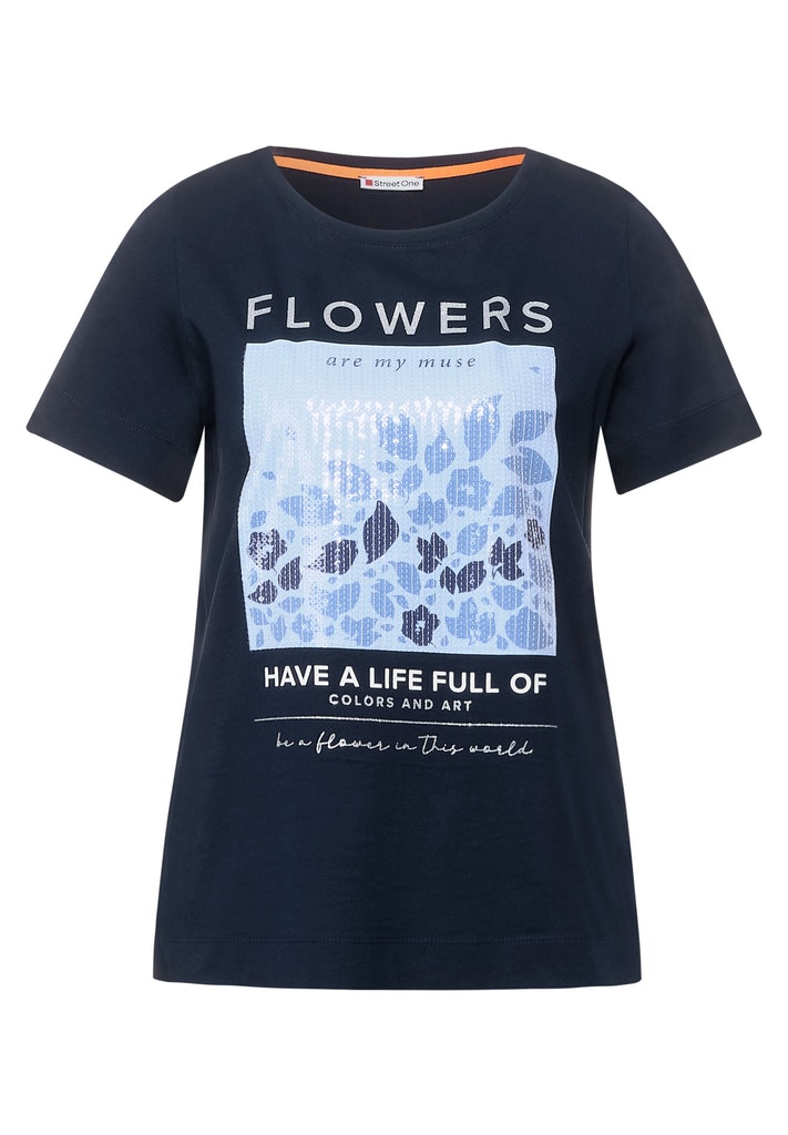 T-Shirt mit Partprint