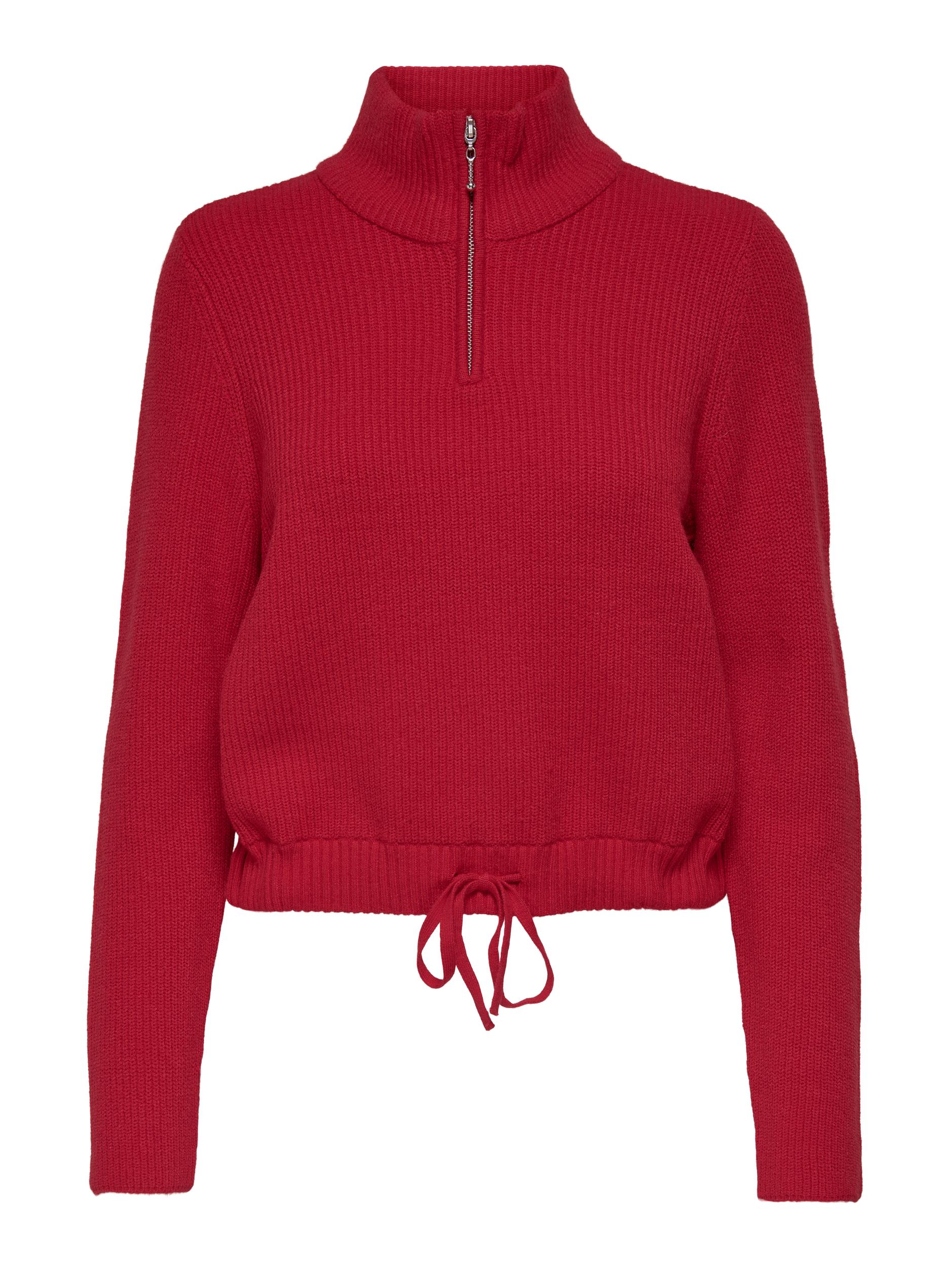 ONLFIA LS ZIP HIGHNECK CC KNT