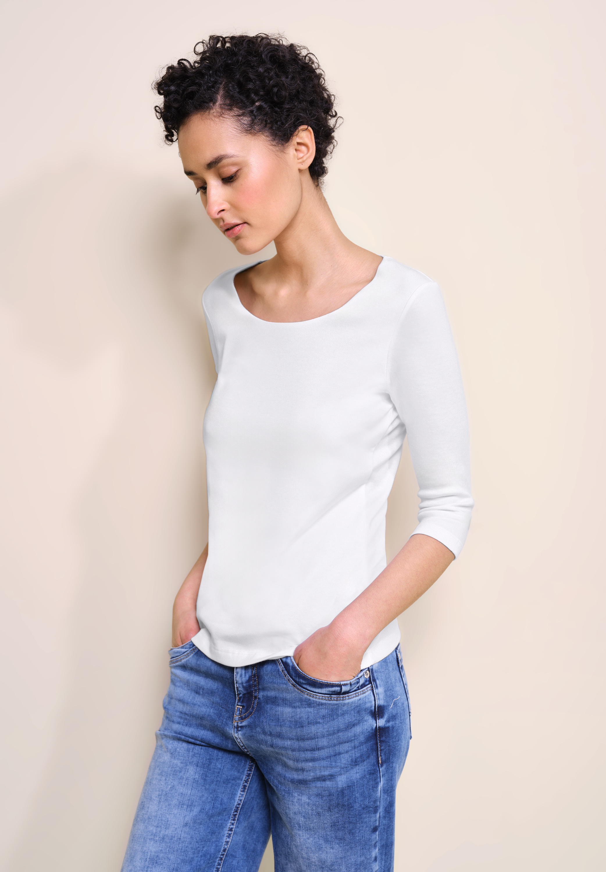 Shirt in Unifarbe