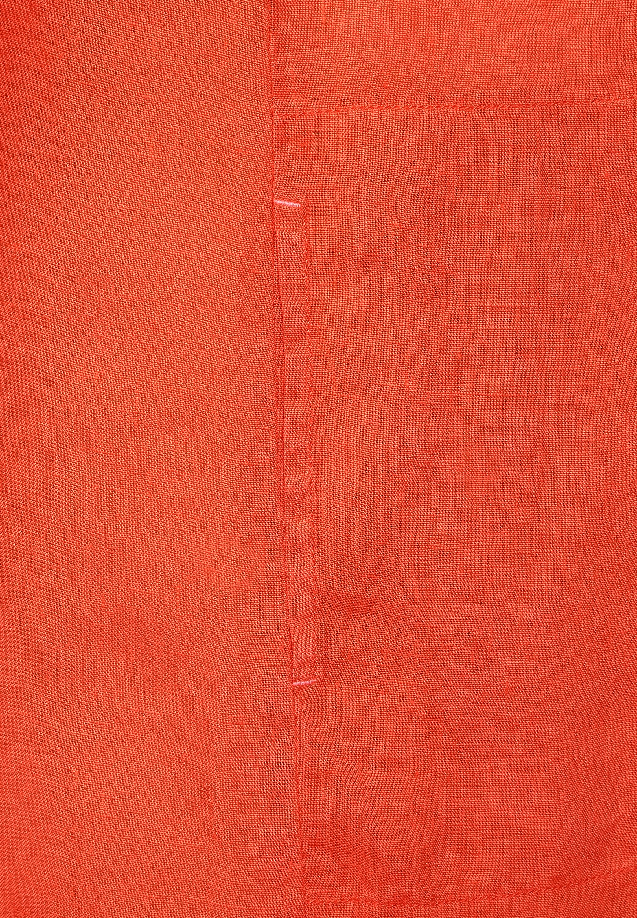 Leinen Kleid in Unifarbe