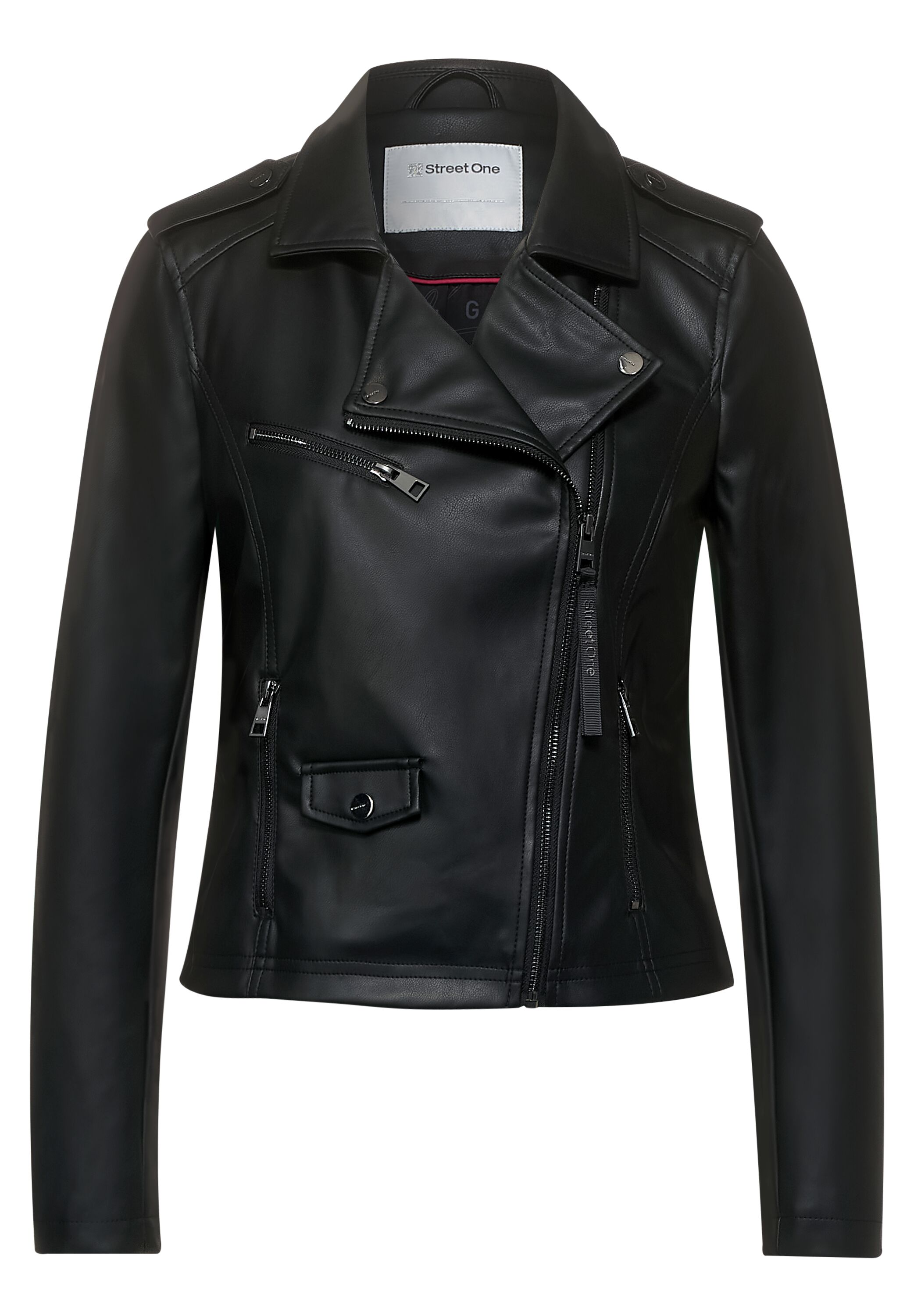 Fake-Lederjacke aus PU