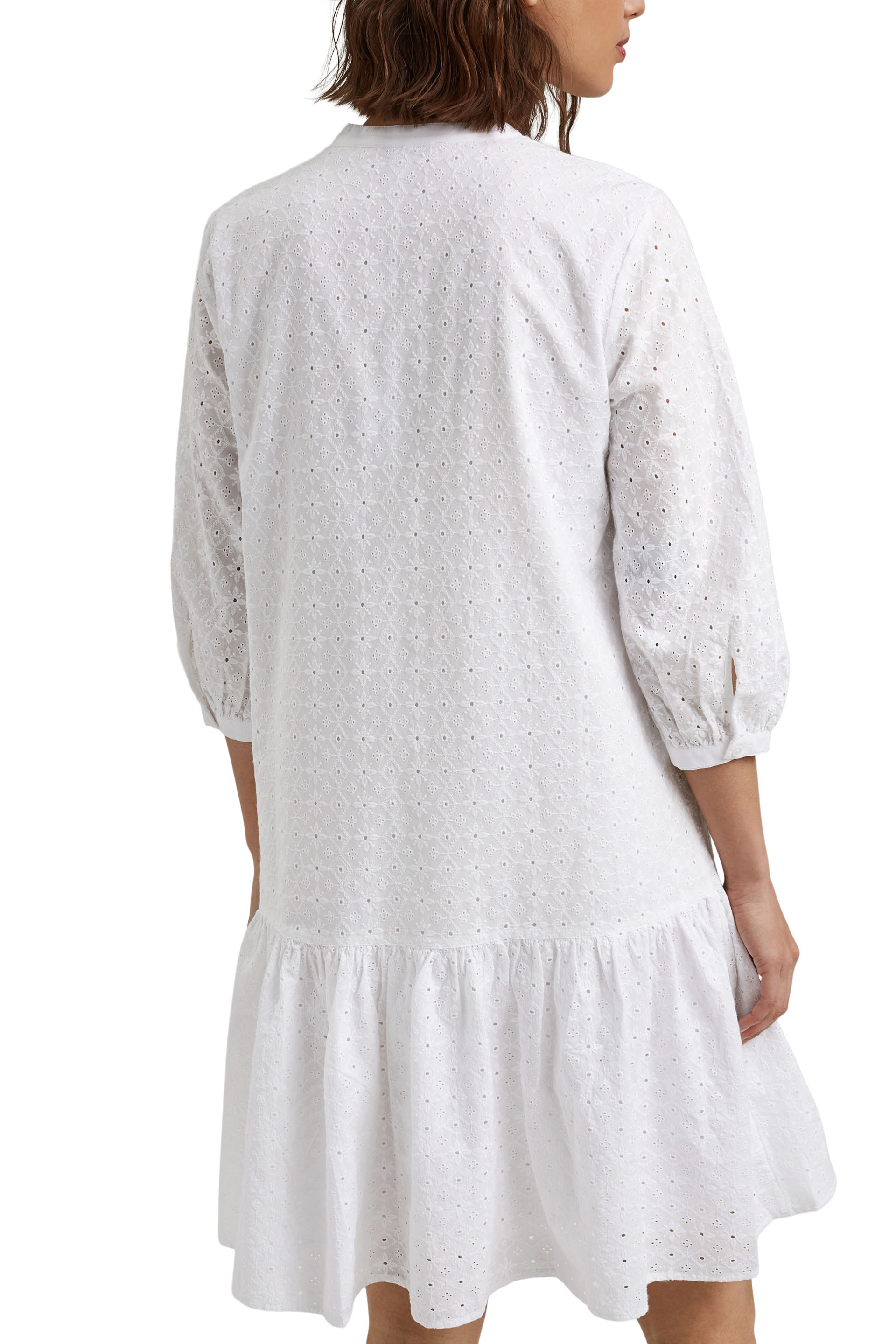 Kleid mit Lochstickerei, Organic Cotton