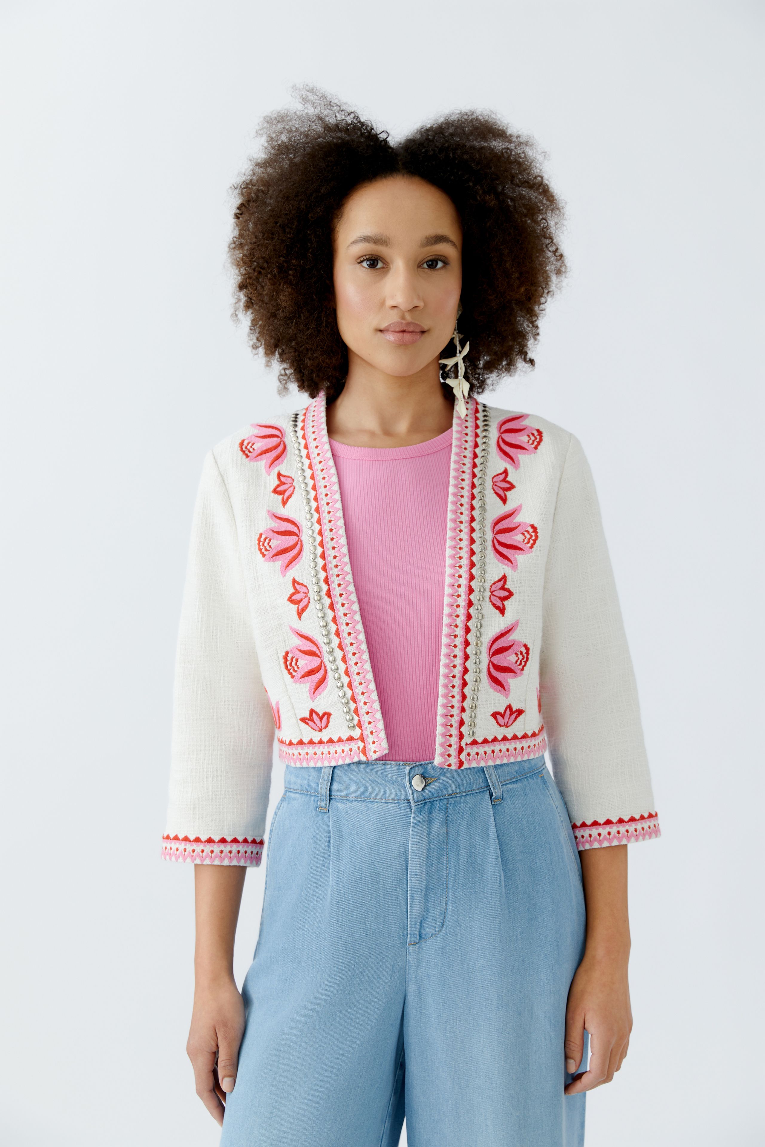 Bolero Jacke mit wertiger Stickerei