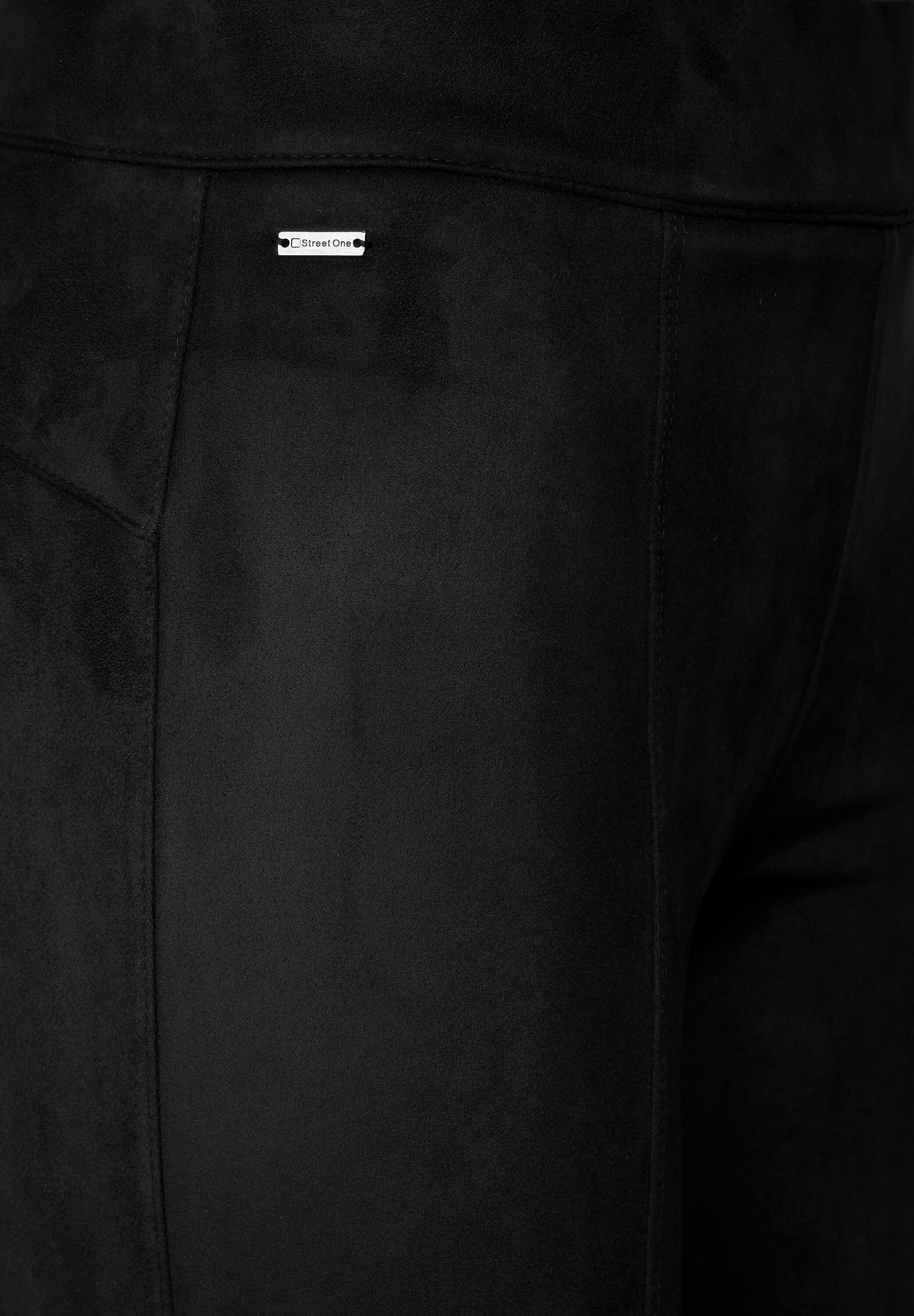 Skinny Fit Velours Hose