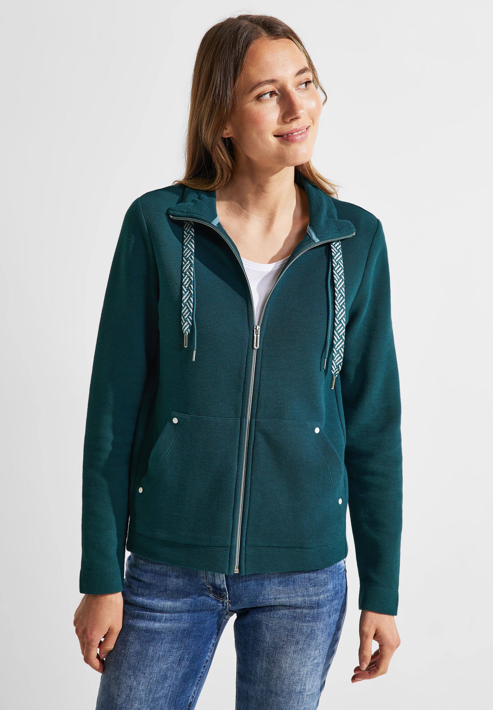 Shirtjacke mit Struktur
