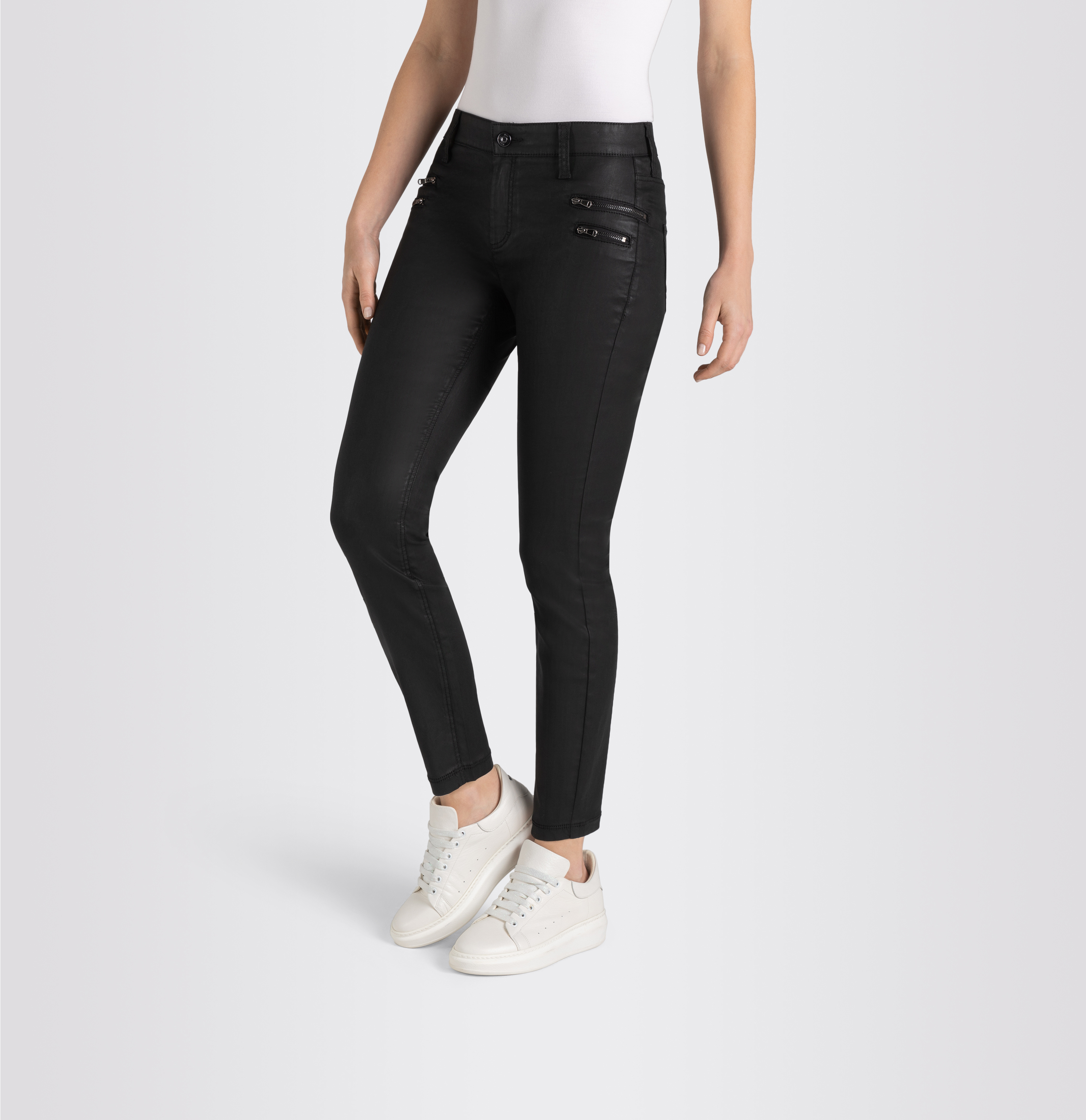 MAC JEANS - SKINNY, Coated cotton tencel