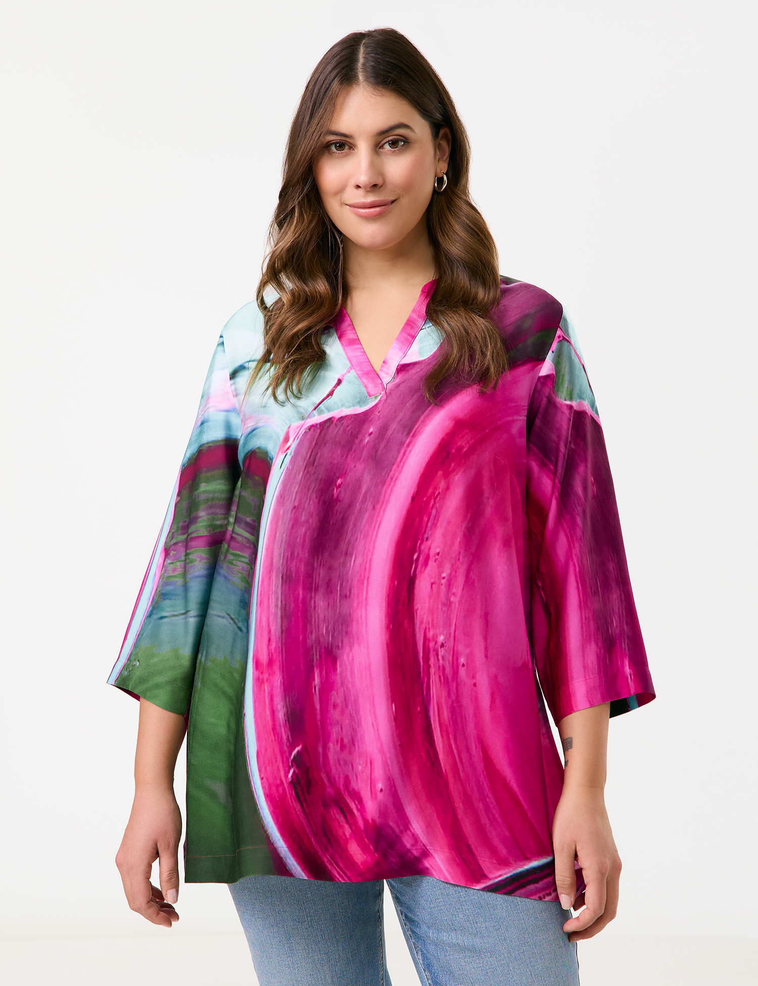 Statement-Tunika mit atemberaubenden Print