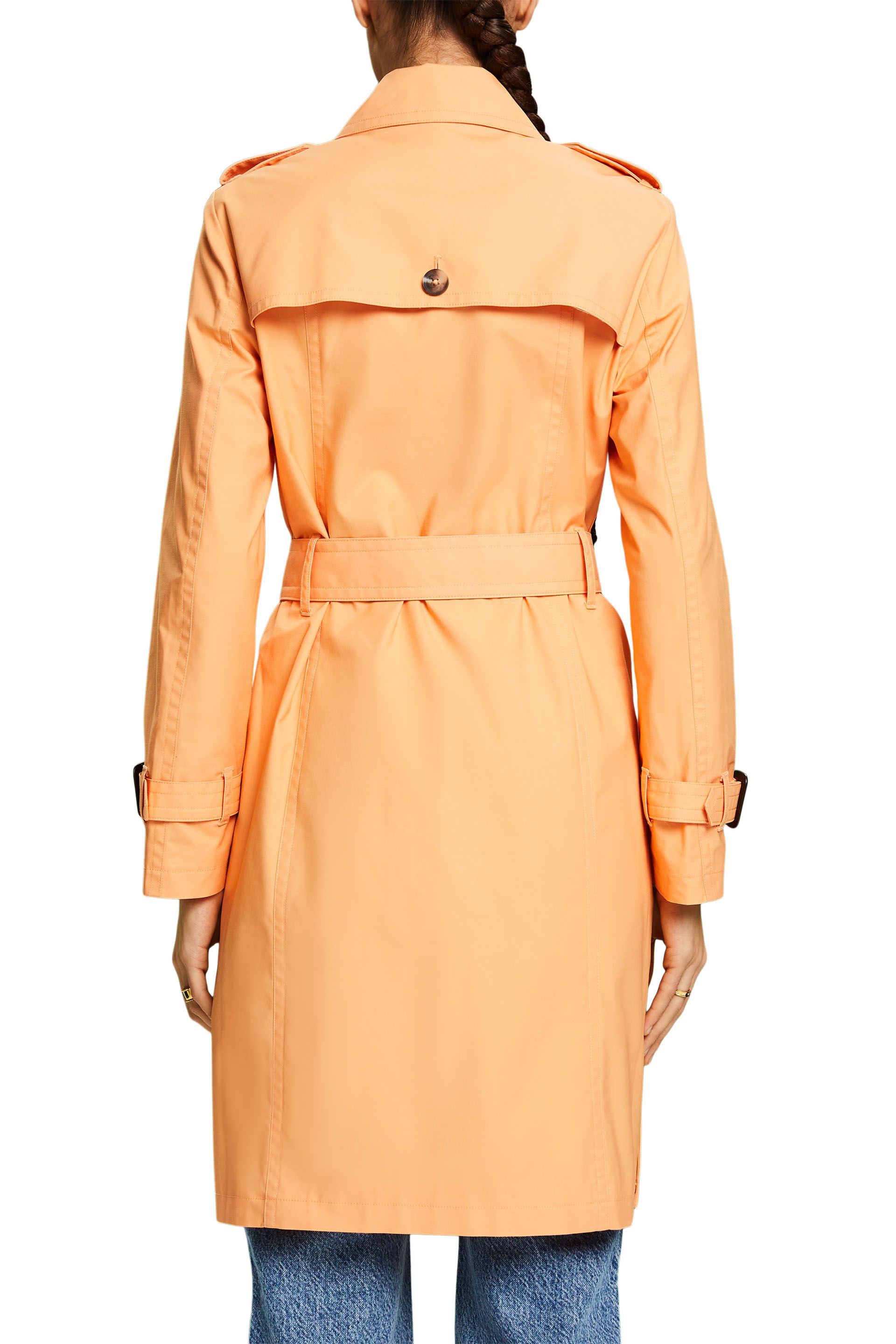 Trenchcoat in abgenähtem Design