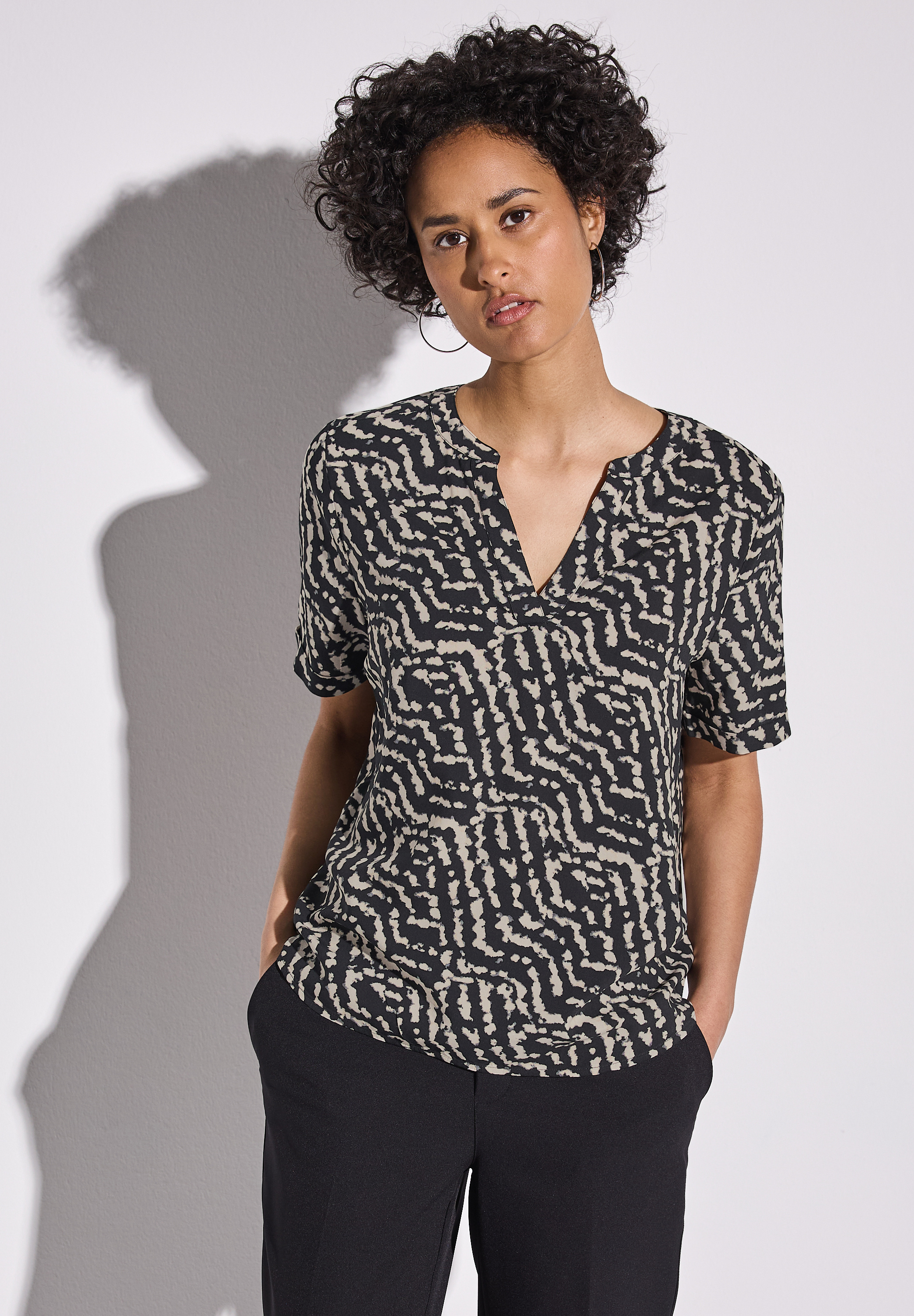 Bedruckte Bluse Bedruckte Bluse