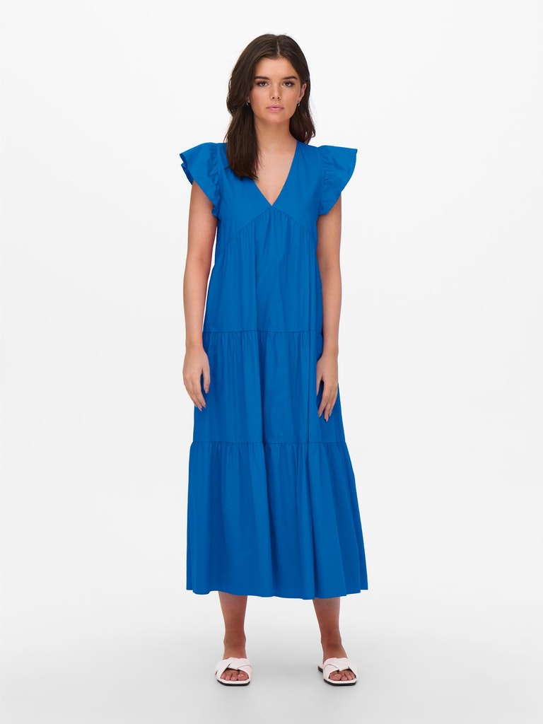 ONLLINDSEY SS ANKLE DRESS WVN