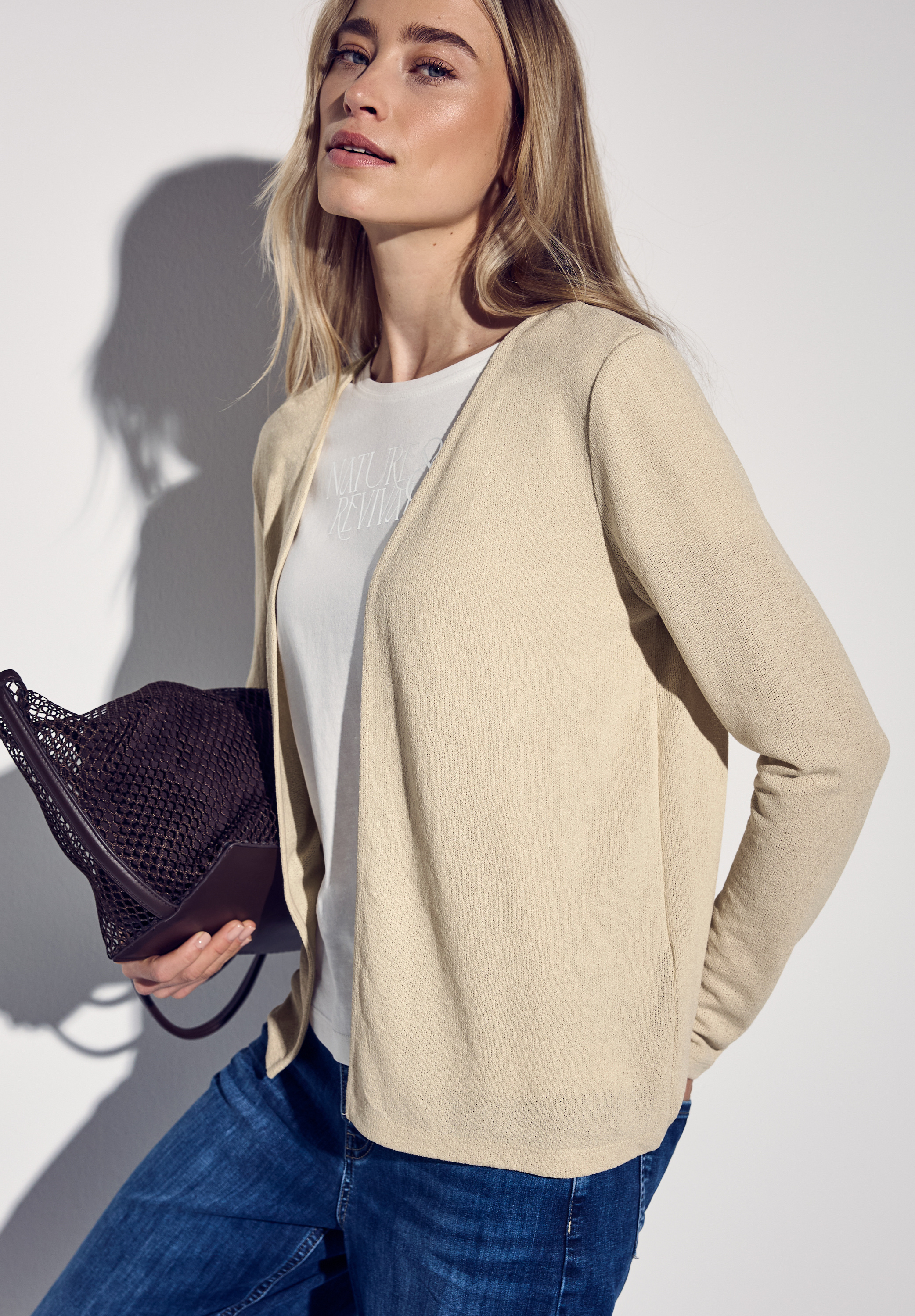 Strick-Look Jacke