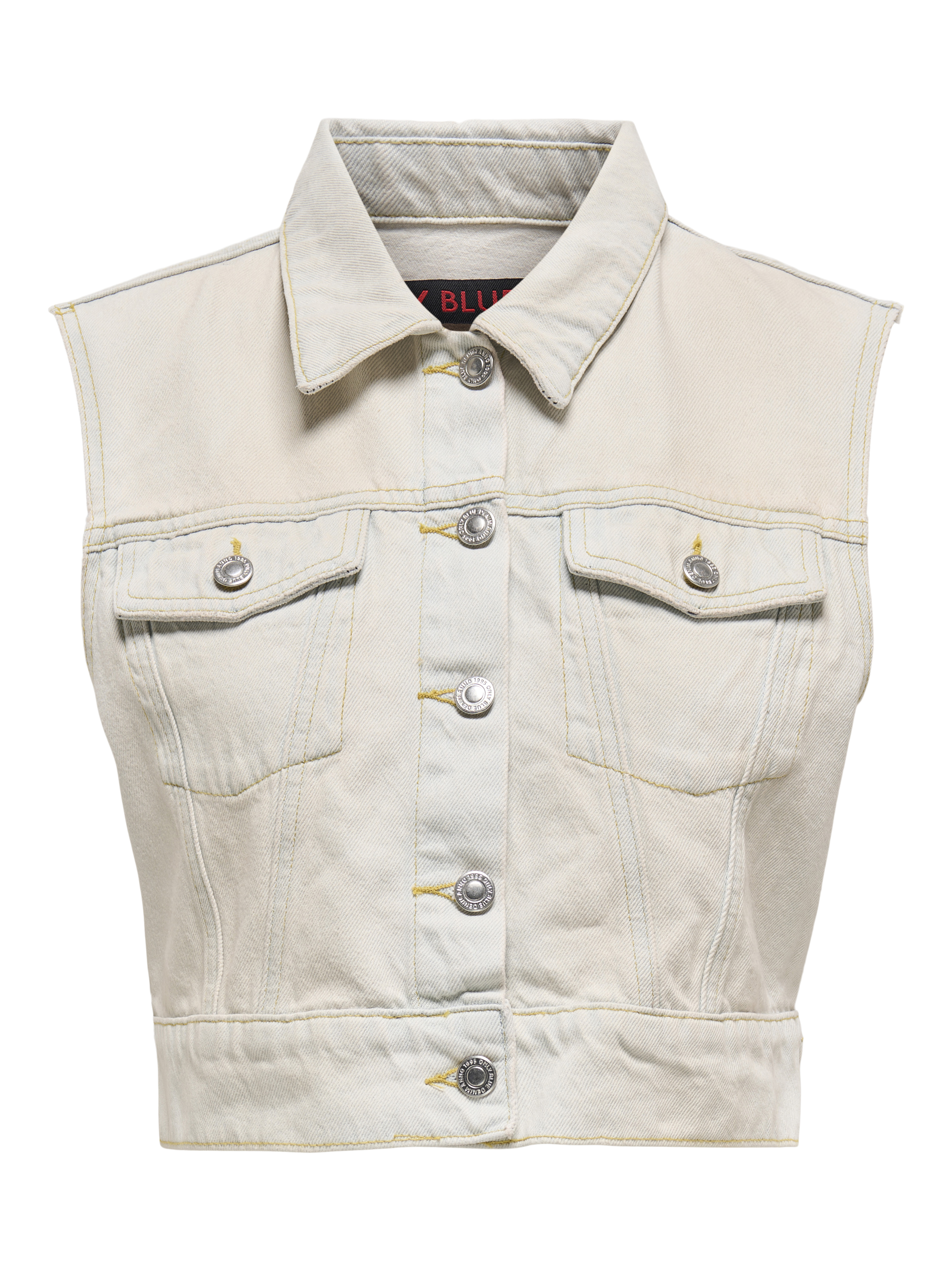 ONLBEVERLY VEST TINT BLEACH DNM RED TAI