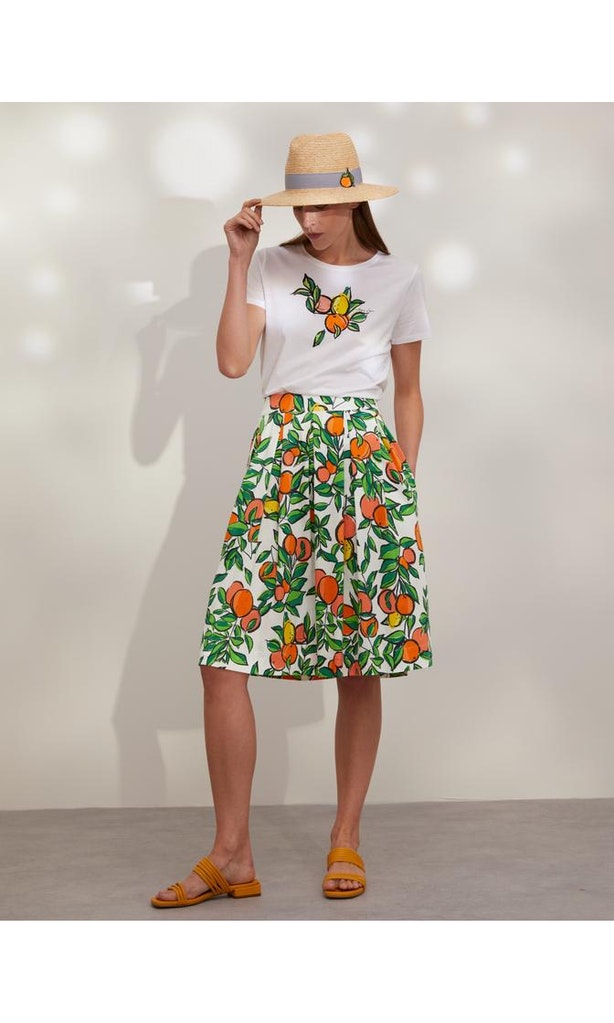 Rock mit mediterranem Print