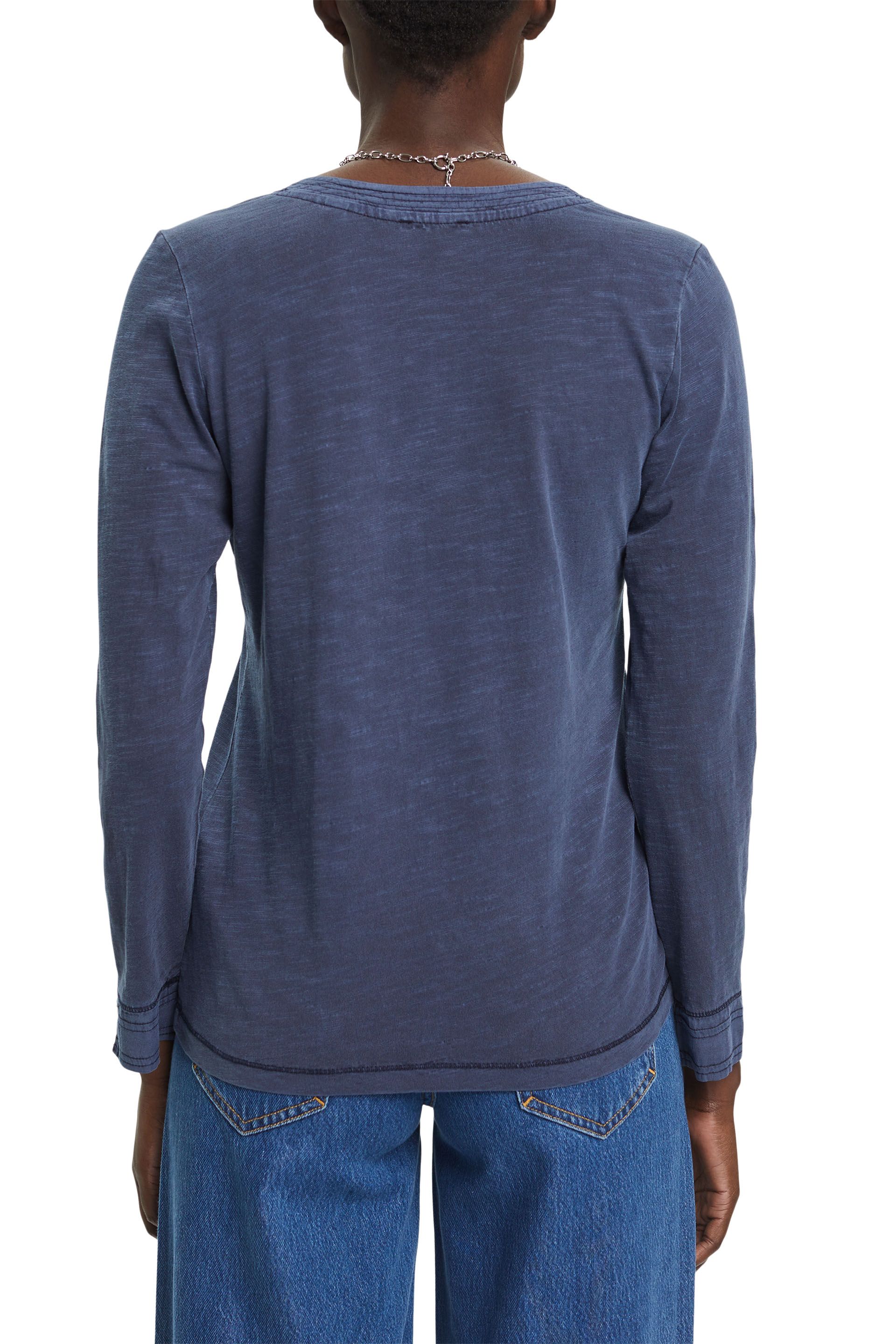 Longsleeve mit V-Ausschnitt