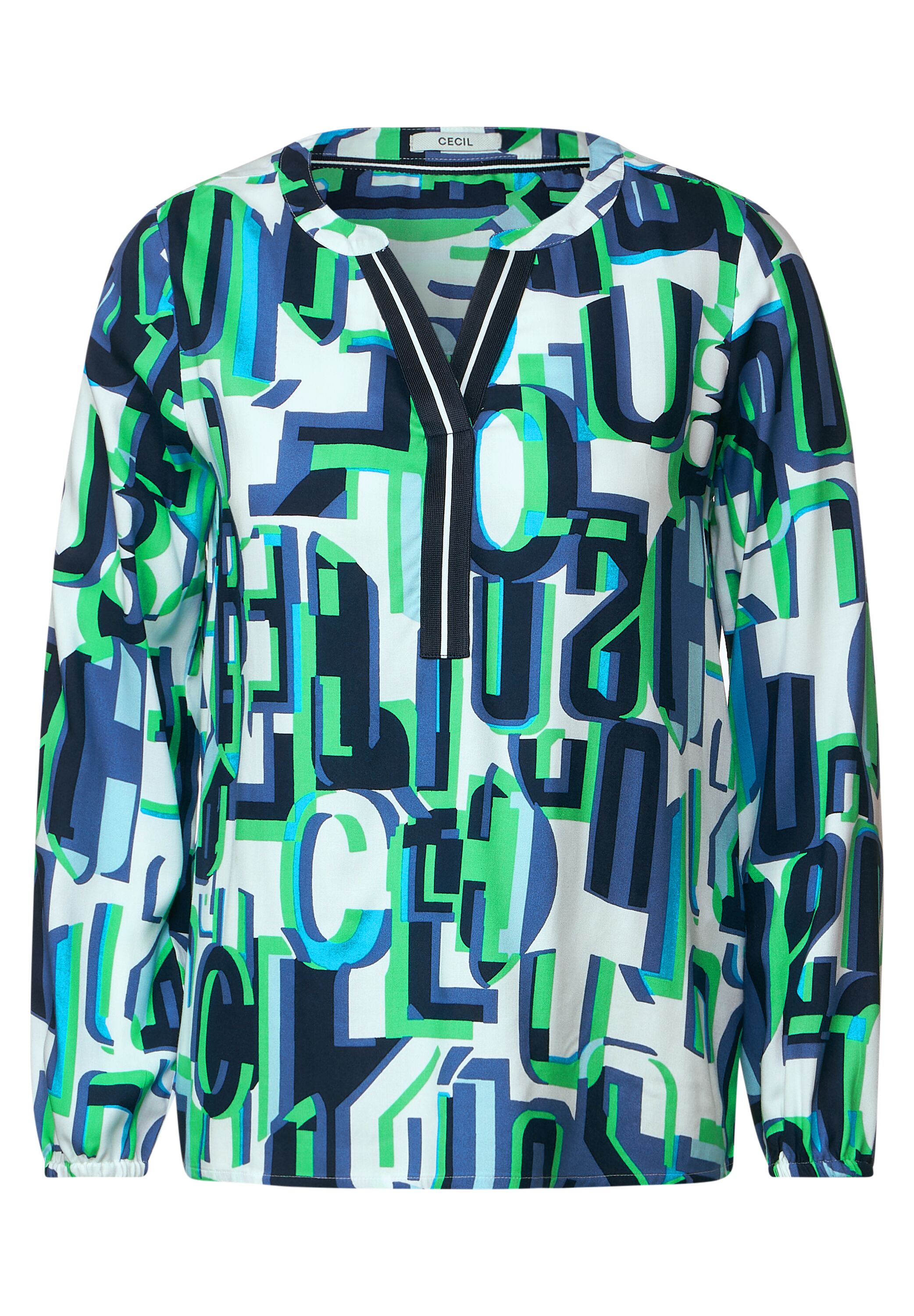 Multicolor Print Bluse