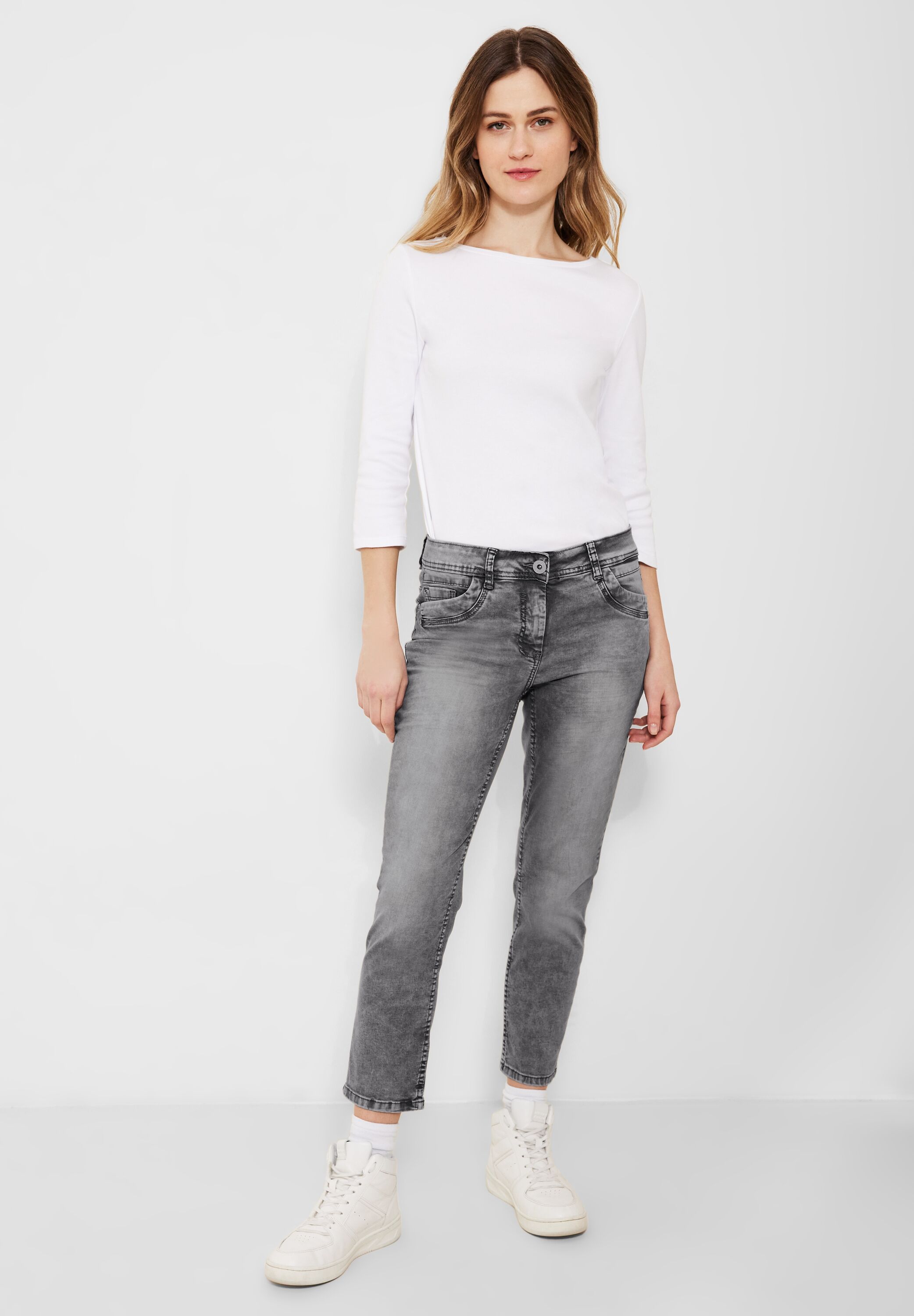 Graue Loose Fit Jeans