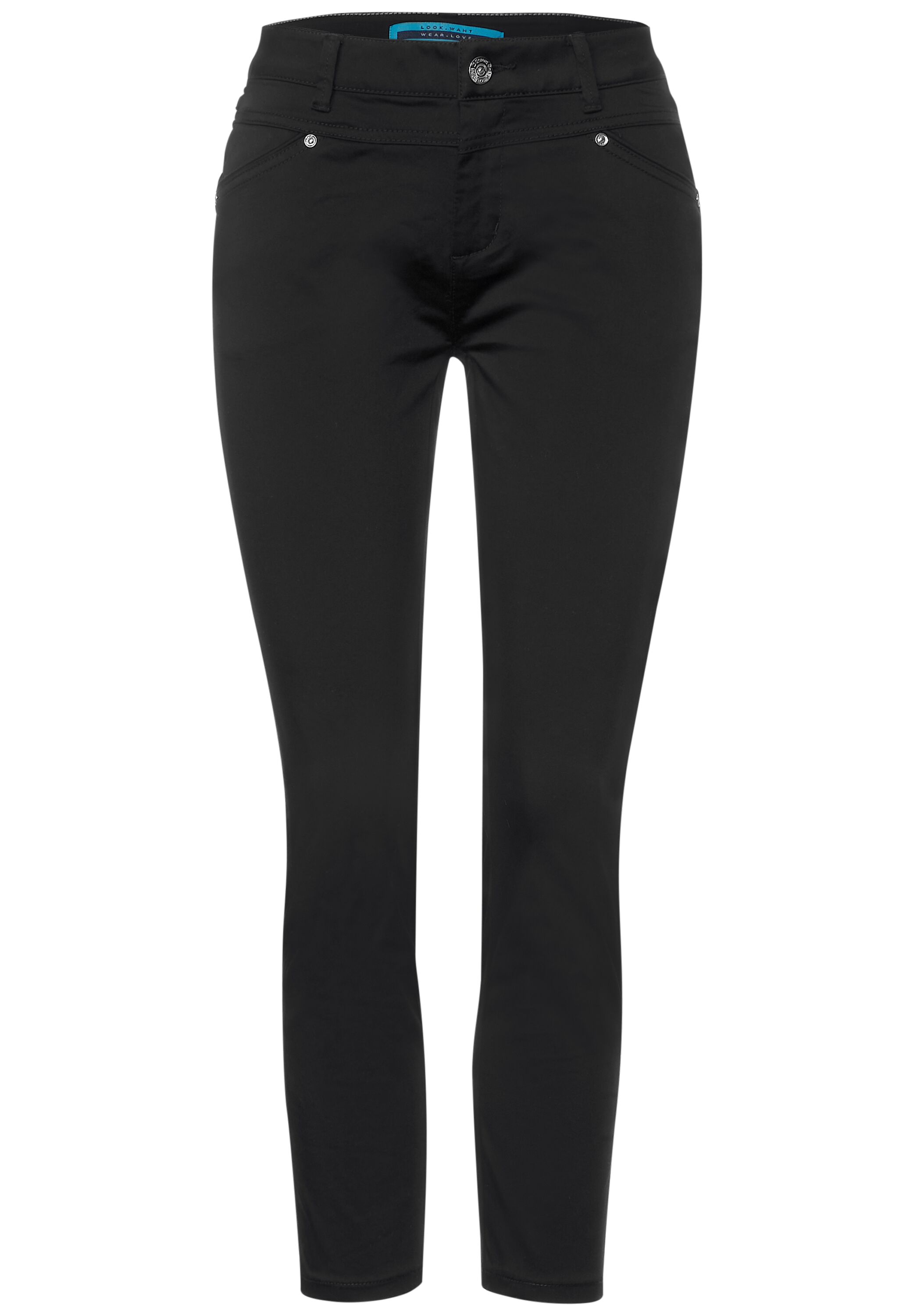 Casual Fit Seidenoptik Hose