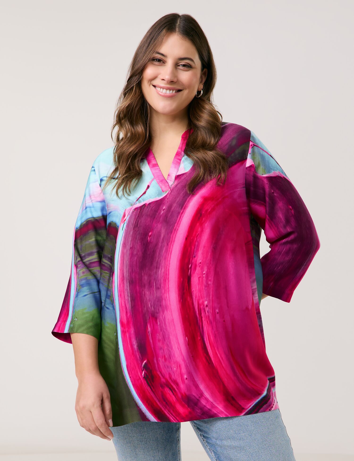 Statement-Tunika mit atemberaubenden Print