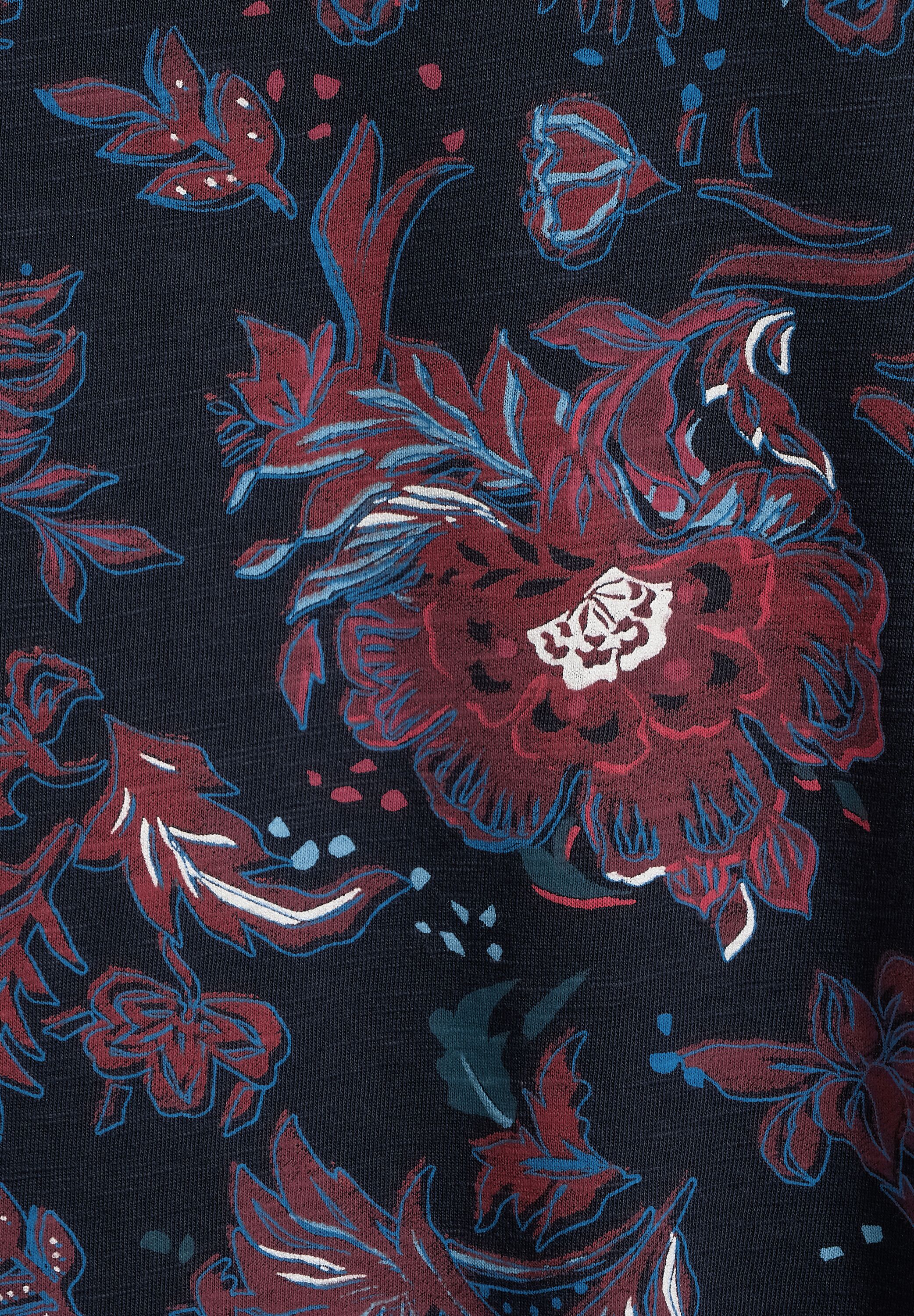 T-Shirt mit Blumen Print