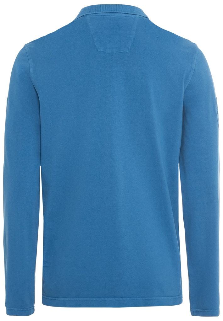 Langarm-Poloshirt aus reiner Baumwolle