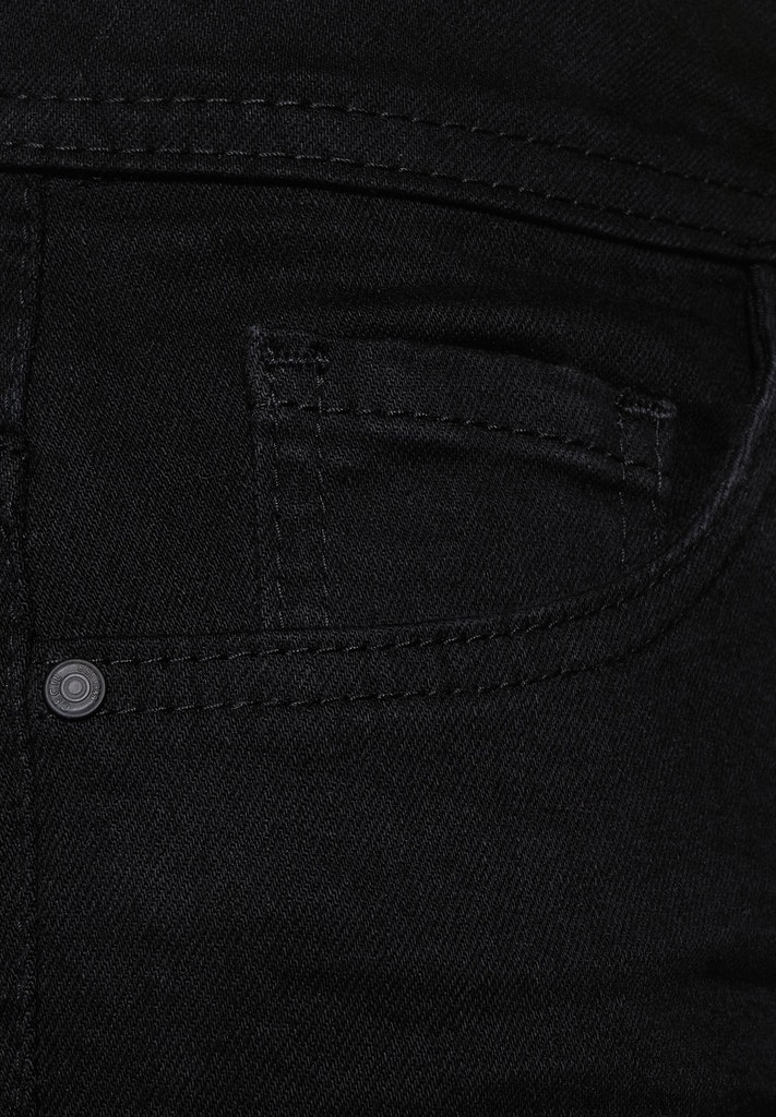 Schwarze High Waist Denim