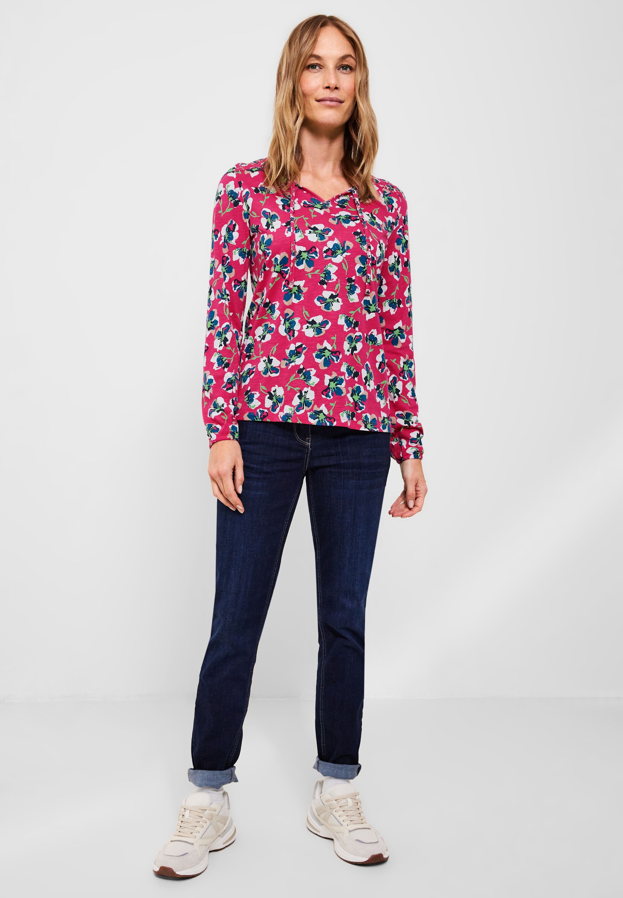 Tunikashirt mit Blumenmuster