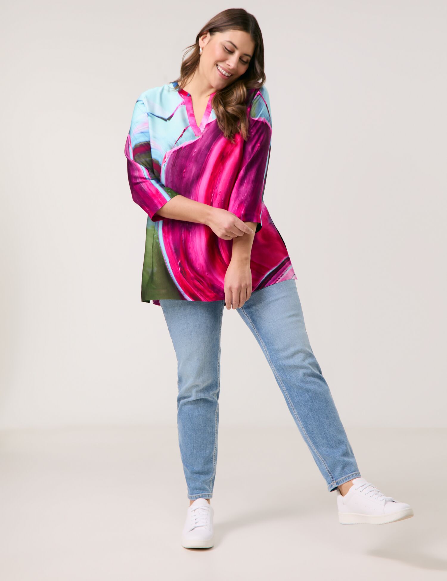 Statement-Tunika mit atemberaubenden Print