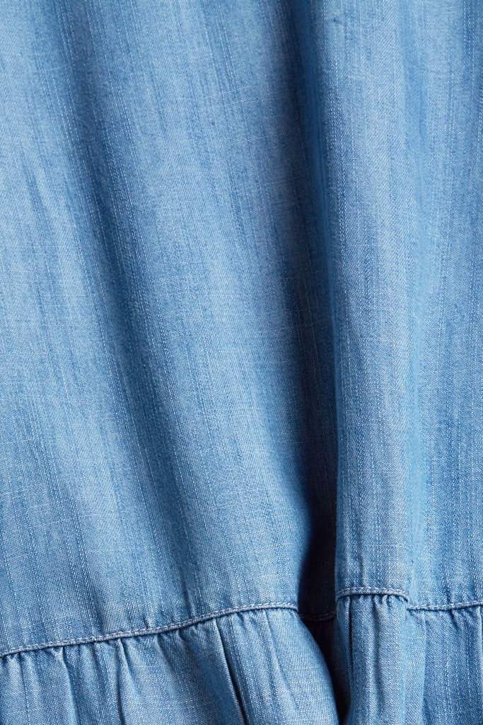 Aus TENCEL™: Kleid in Denim-Optik
