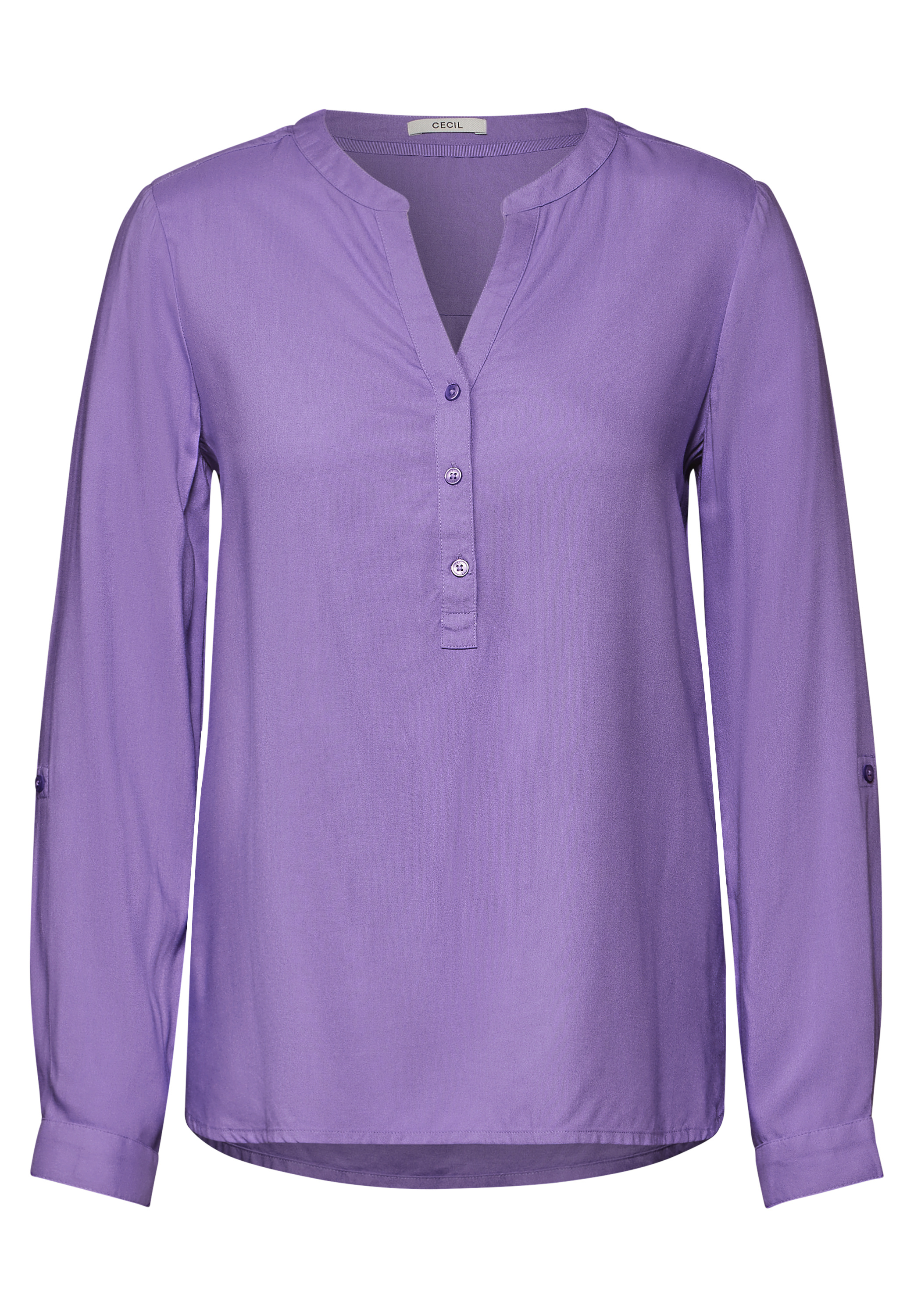 Bluse in Unifarbe
