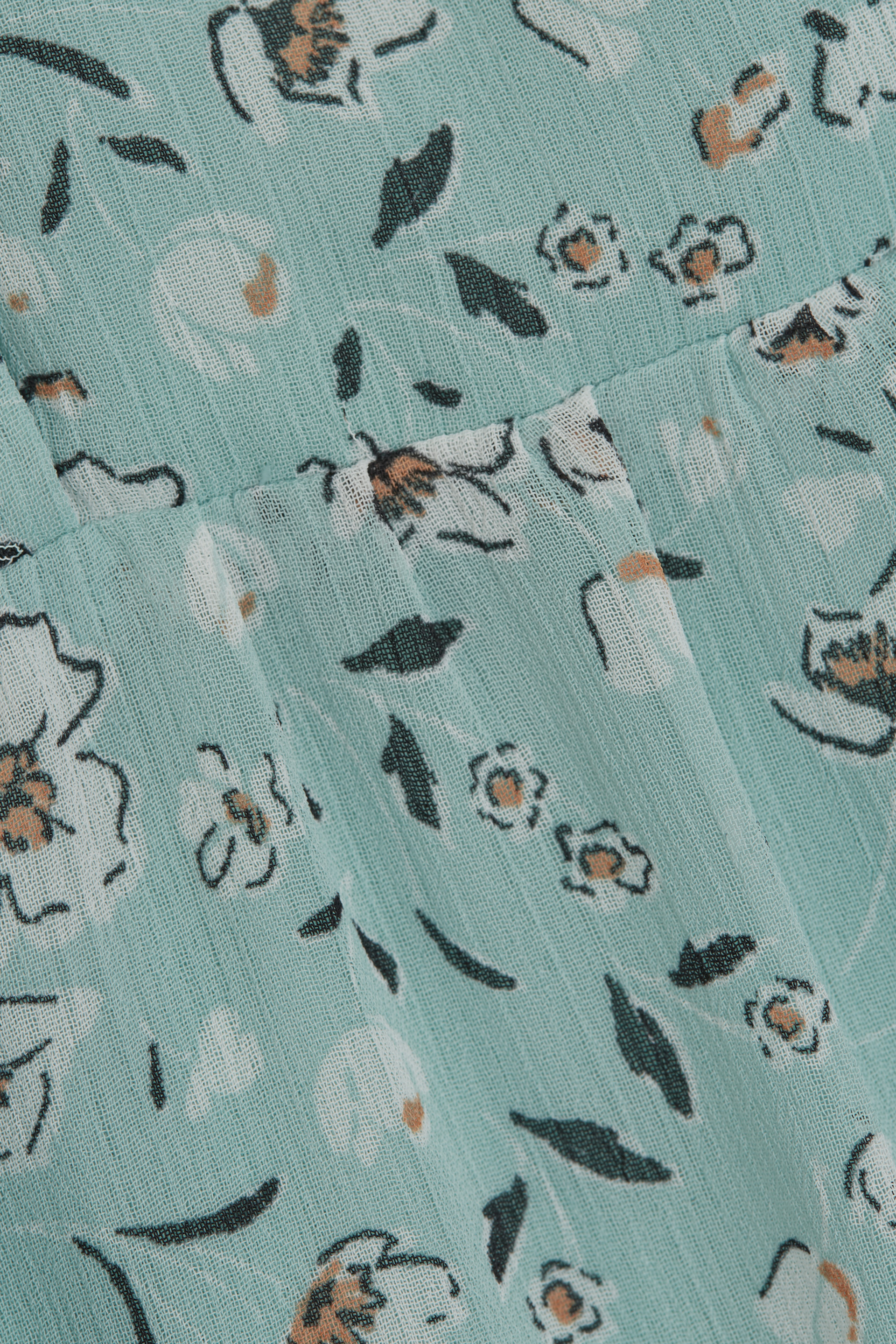Recycelt: Maxikleid aus Crinkle-Chiffon