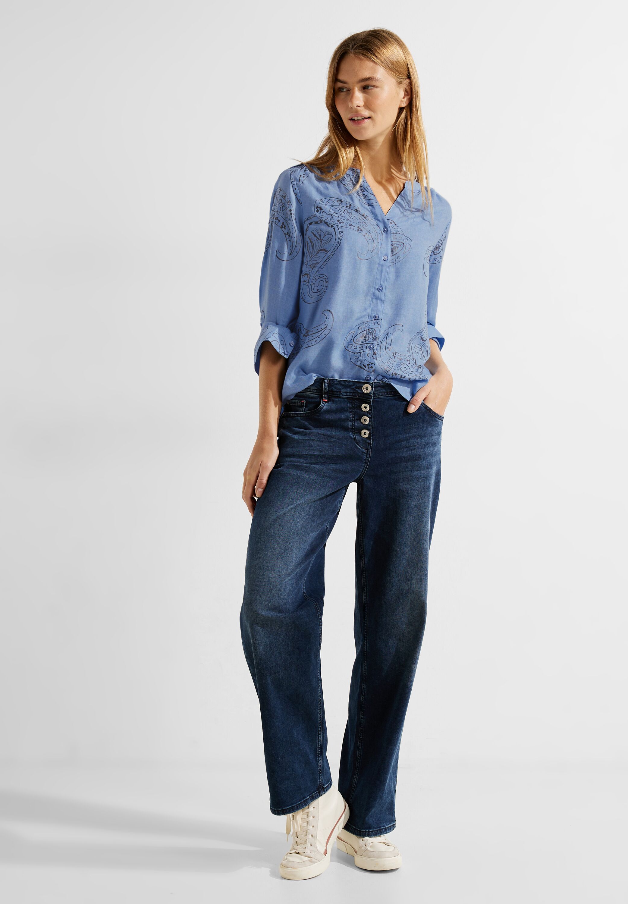 Bluse mit Paisley Print